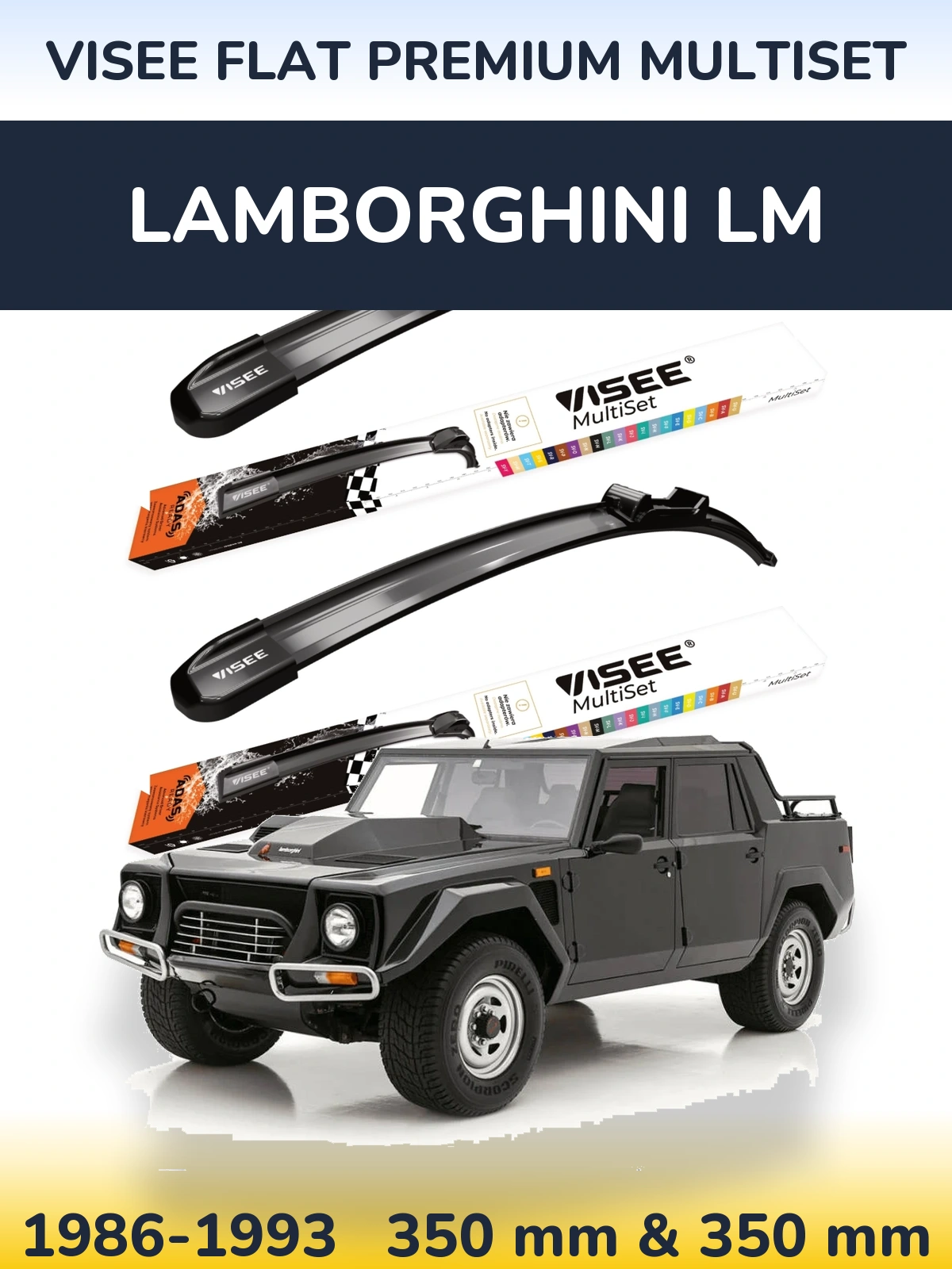 Ștergătoare VISEE FLAT PREMIUM MultiSet pentru Lamborghini LM