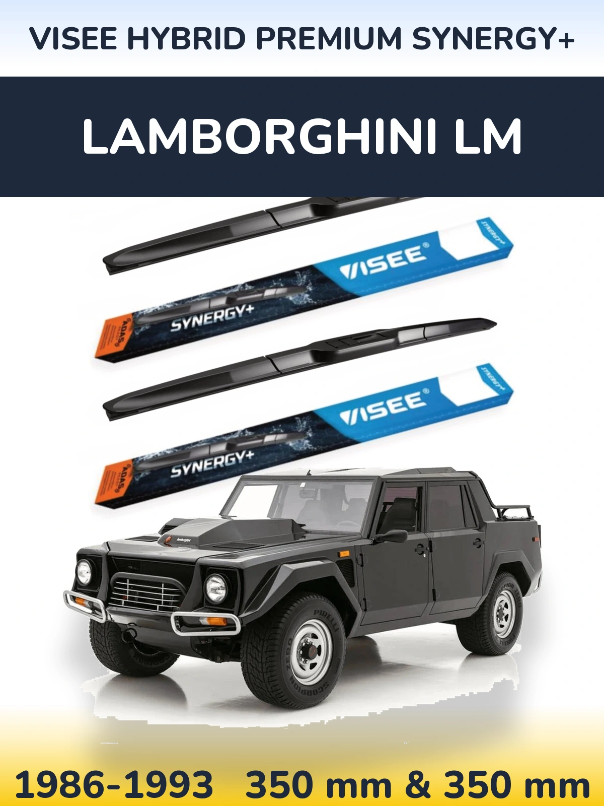Ștergătoare VISEE HYBRID PREMIUM SYNERGY+ pentru Lamborghini LM