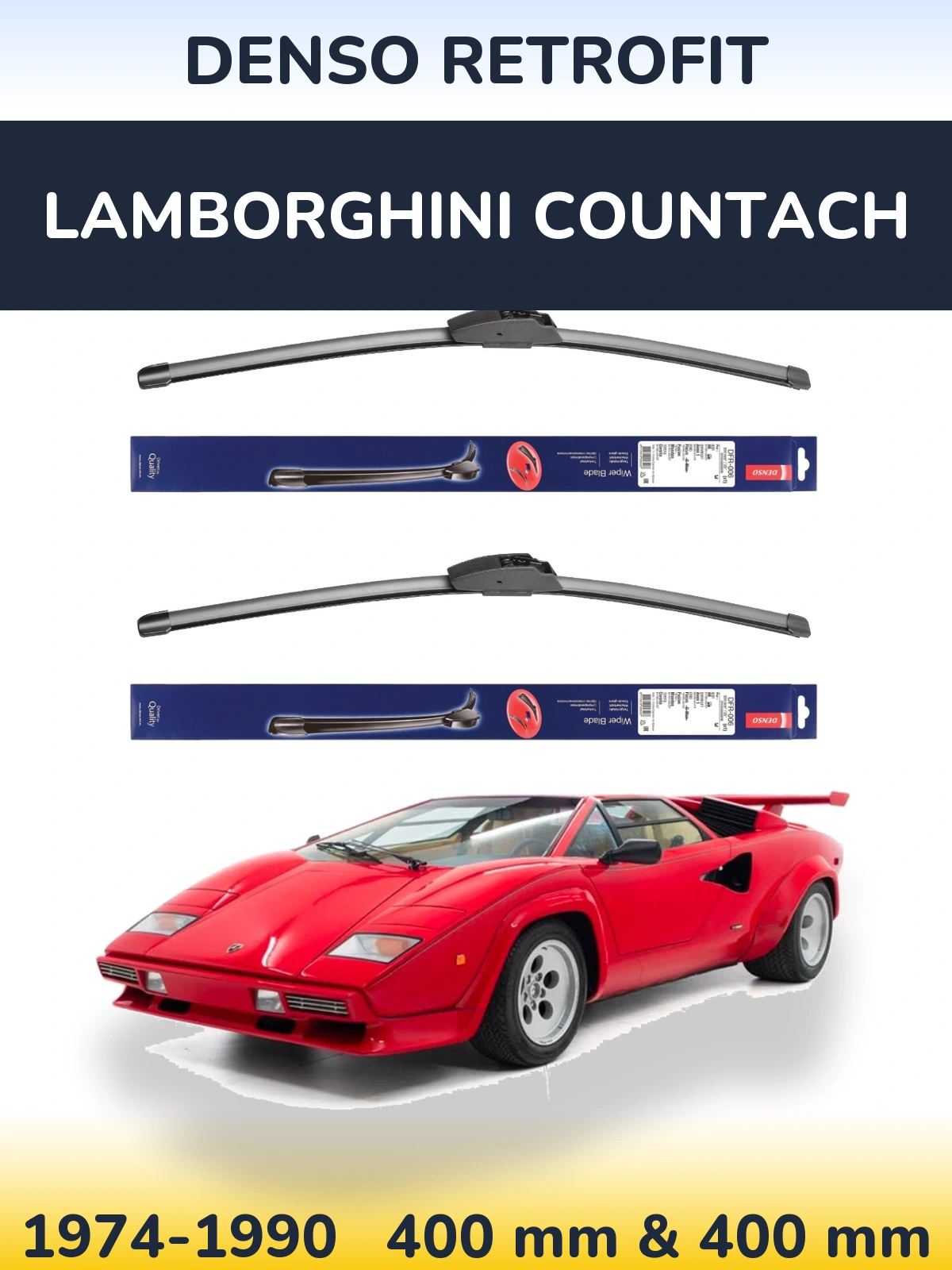 Ștergătoare Denso Retrofit pentru Lamborghini Countach