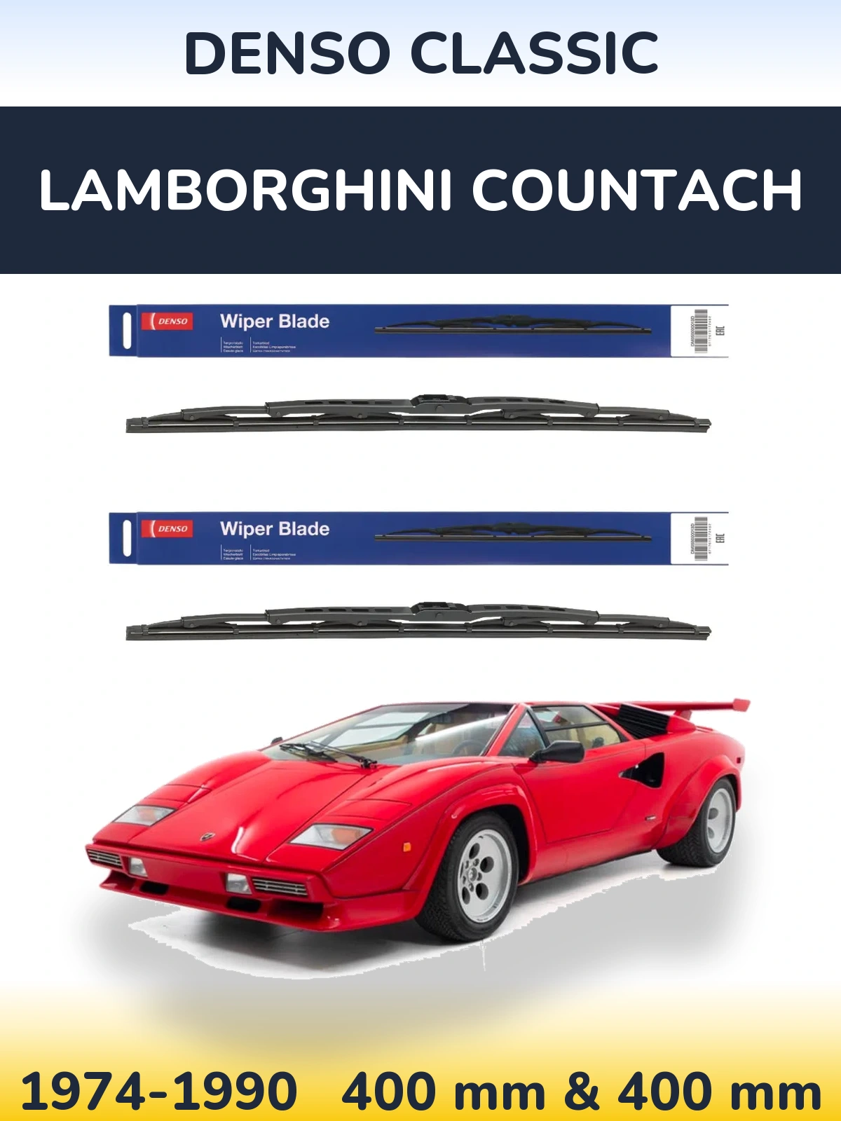 Ștergătoare Denso Classic pentru Lamborghini Countach
