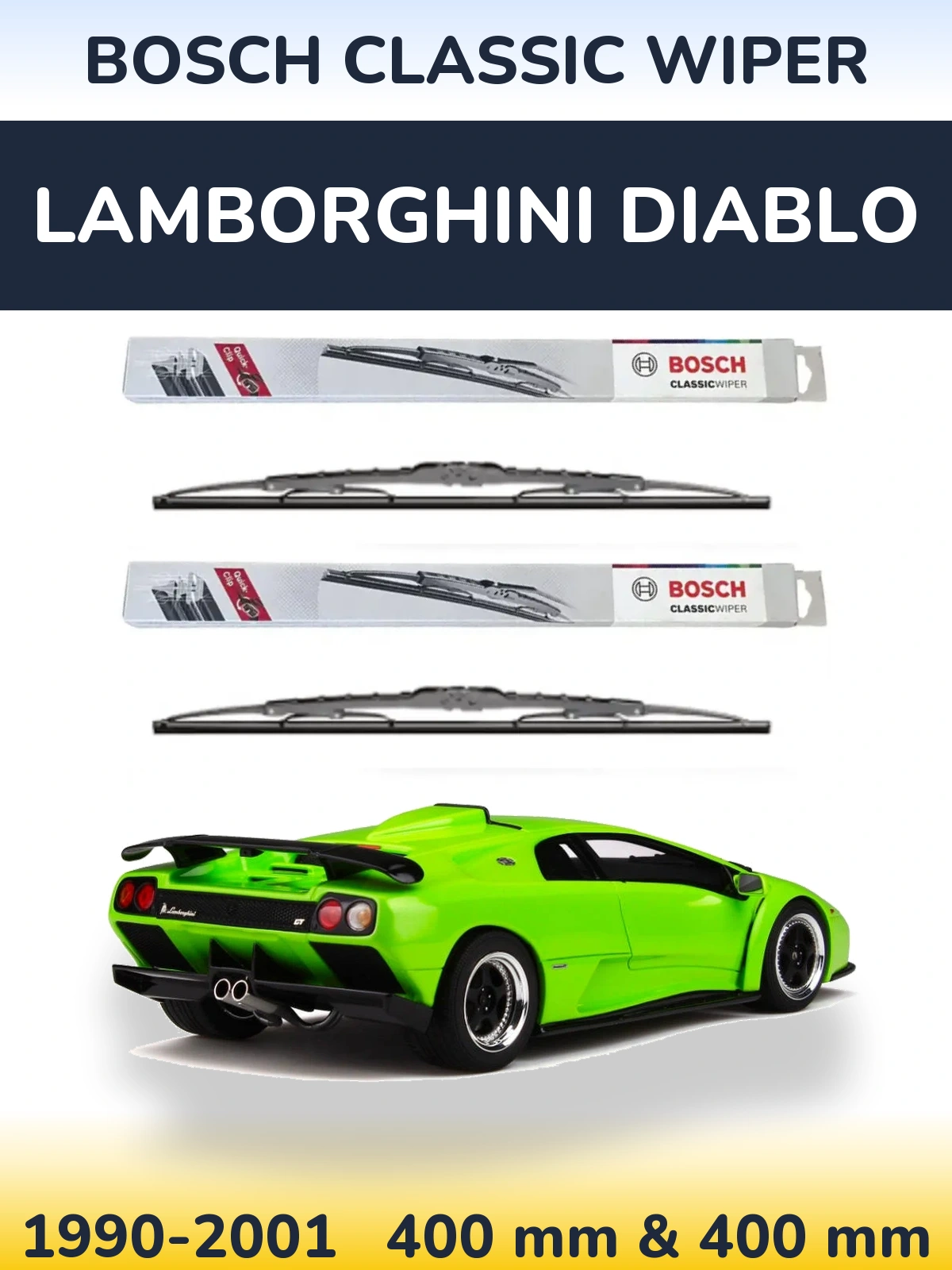 Ștergătoare BOSCH Classic Wiper pentru Lamborghini Diablo