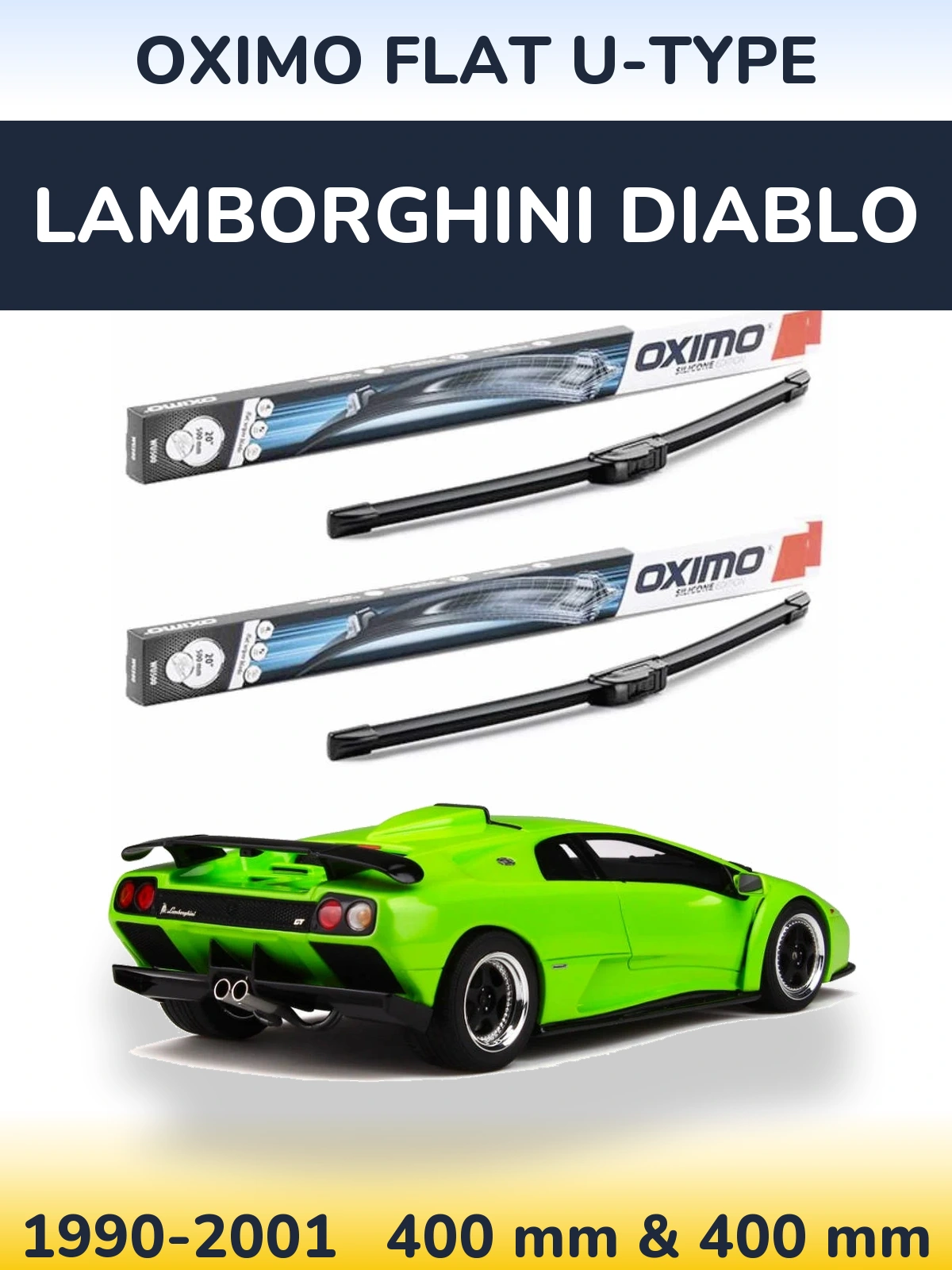 Ștergătoare Oximo Flat U-type pentru Lamborghini Diablo