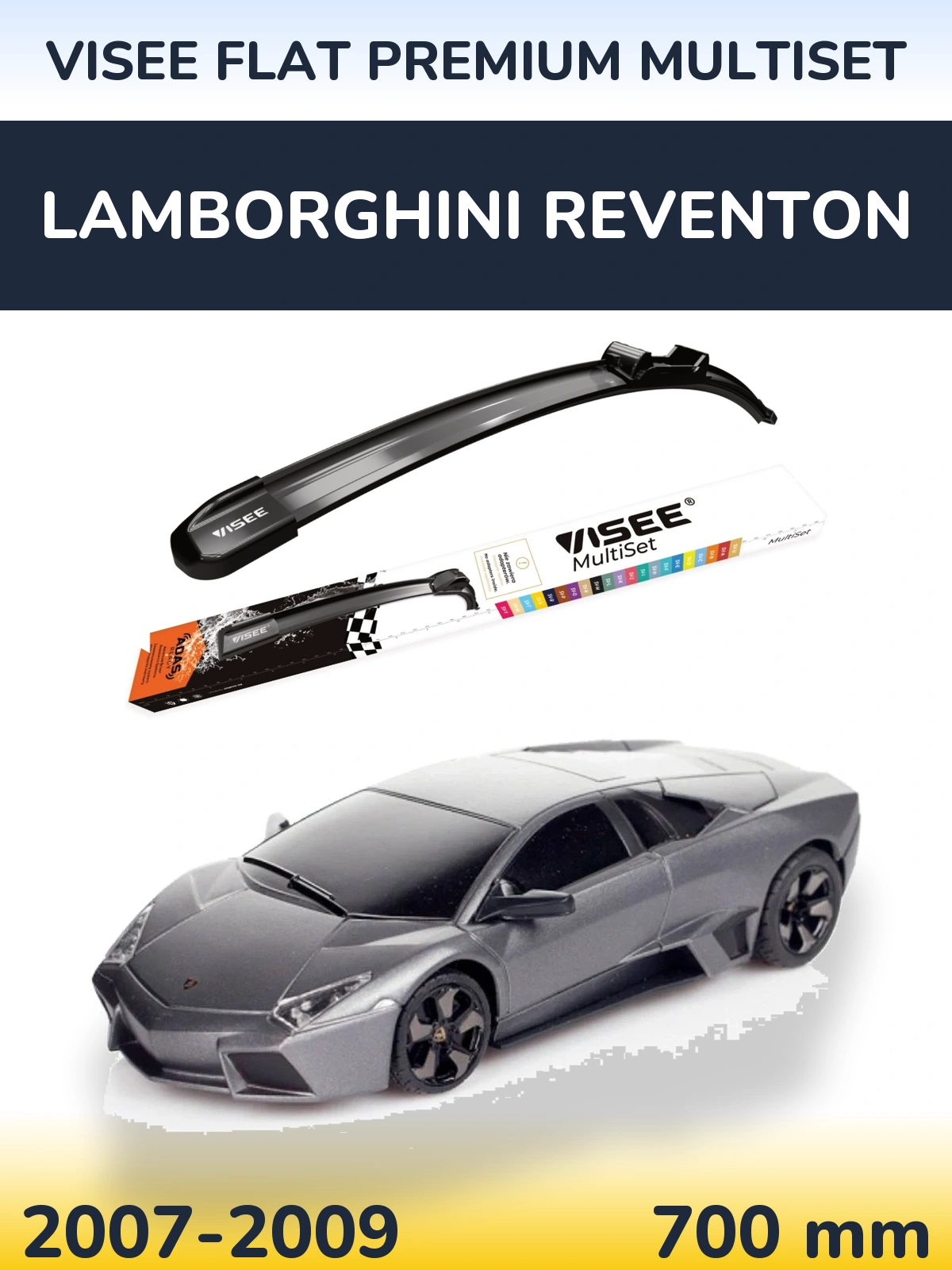 Ștergătoare VISEE FLAT PREMIUM MultiSet pentru Lamborghini Reventon