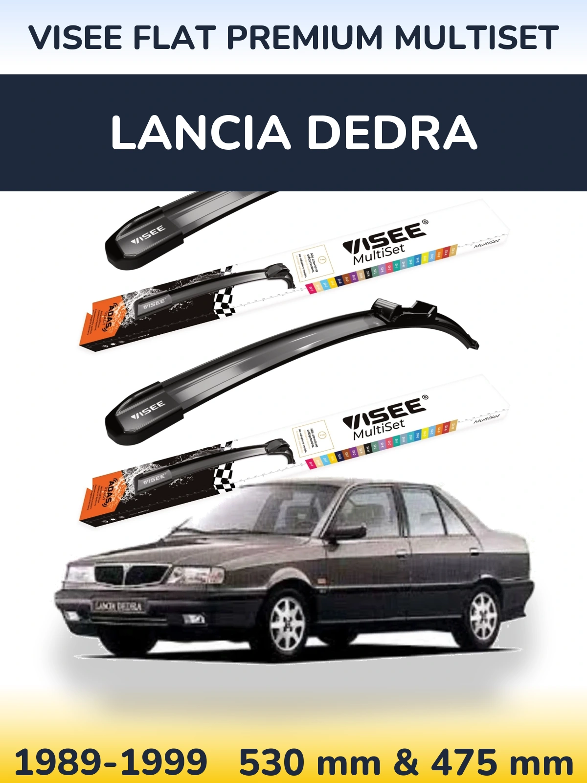 Ștergătoare VISEE FLAT PREMIUM MultiSet pentru Lancia Dedra