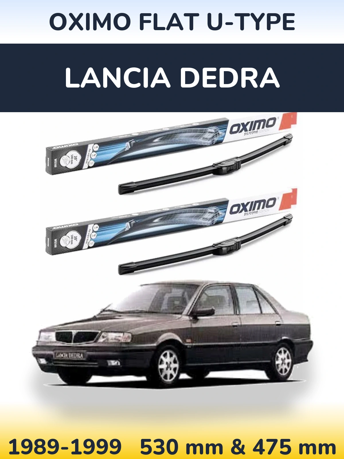 Ștergătoare Oximo Flat U-type pentru Lancia Dedra