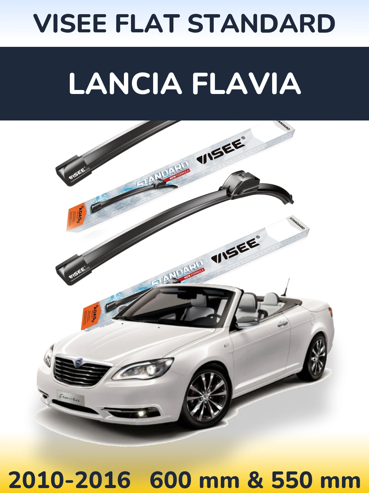 Ștergătoare VISEE FLAT STANDARD pentru Lancia Flavia