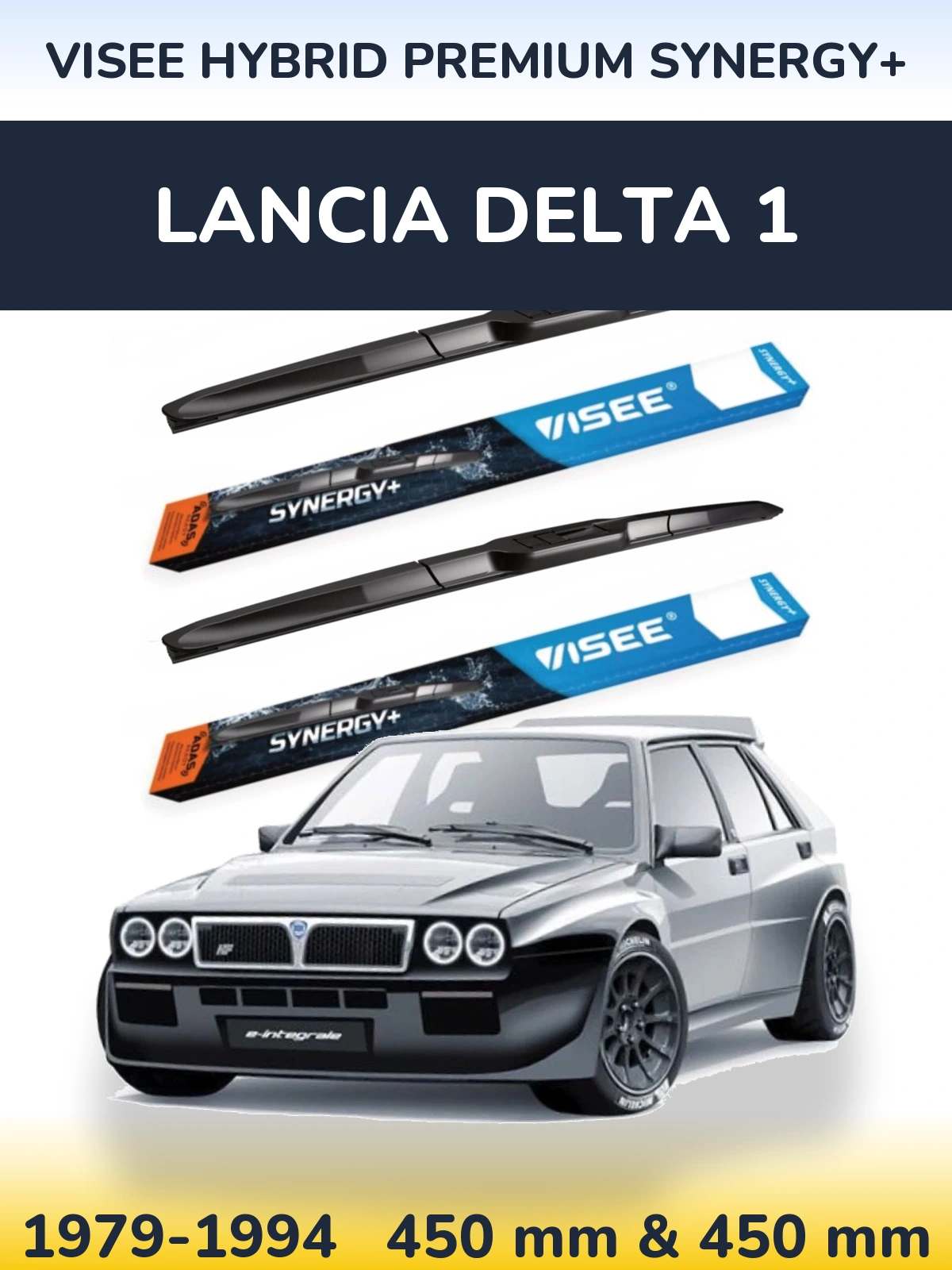 Ștergătoare VISEE HYBRID PREMIUM SYNERGY+ pentru Lancia Delta 1