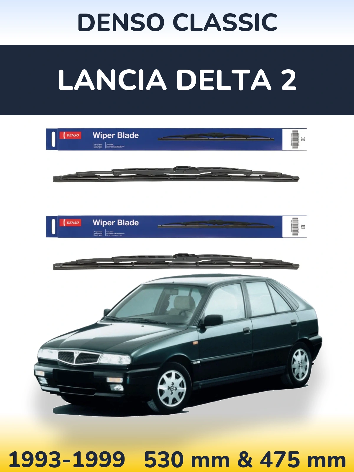 Ștergătoare Denso Classic pentru Lancia Delta 2