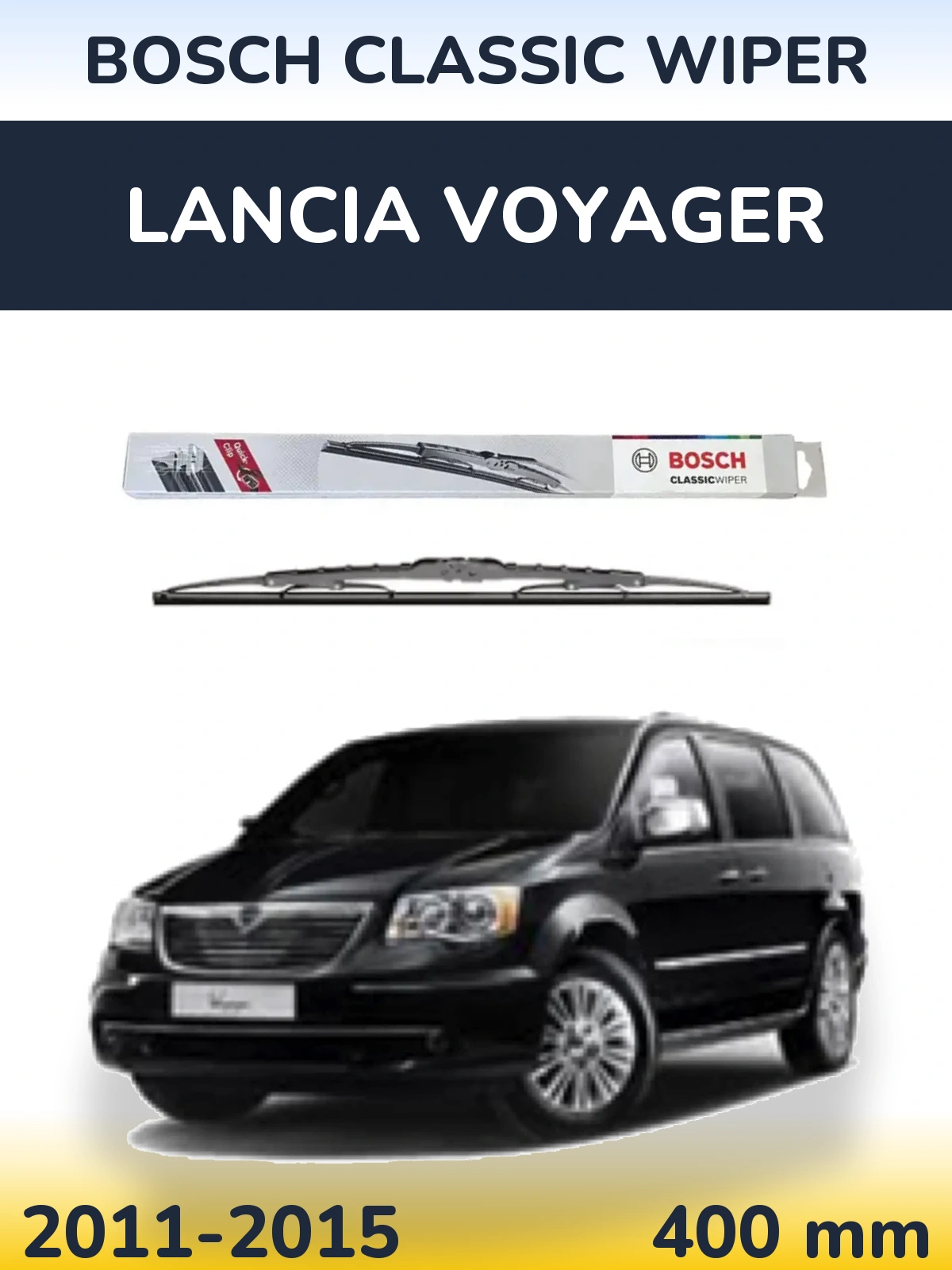 Задний дворник BOSCH Classic Wiper 400 мм для Lancia Voyager 2011-2015