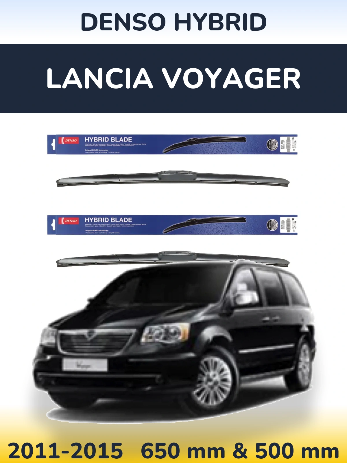 Ștergătoare Denso Hybrid pentru Lancia Voyager
