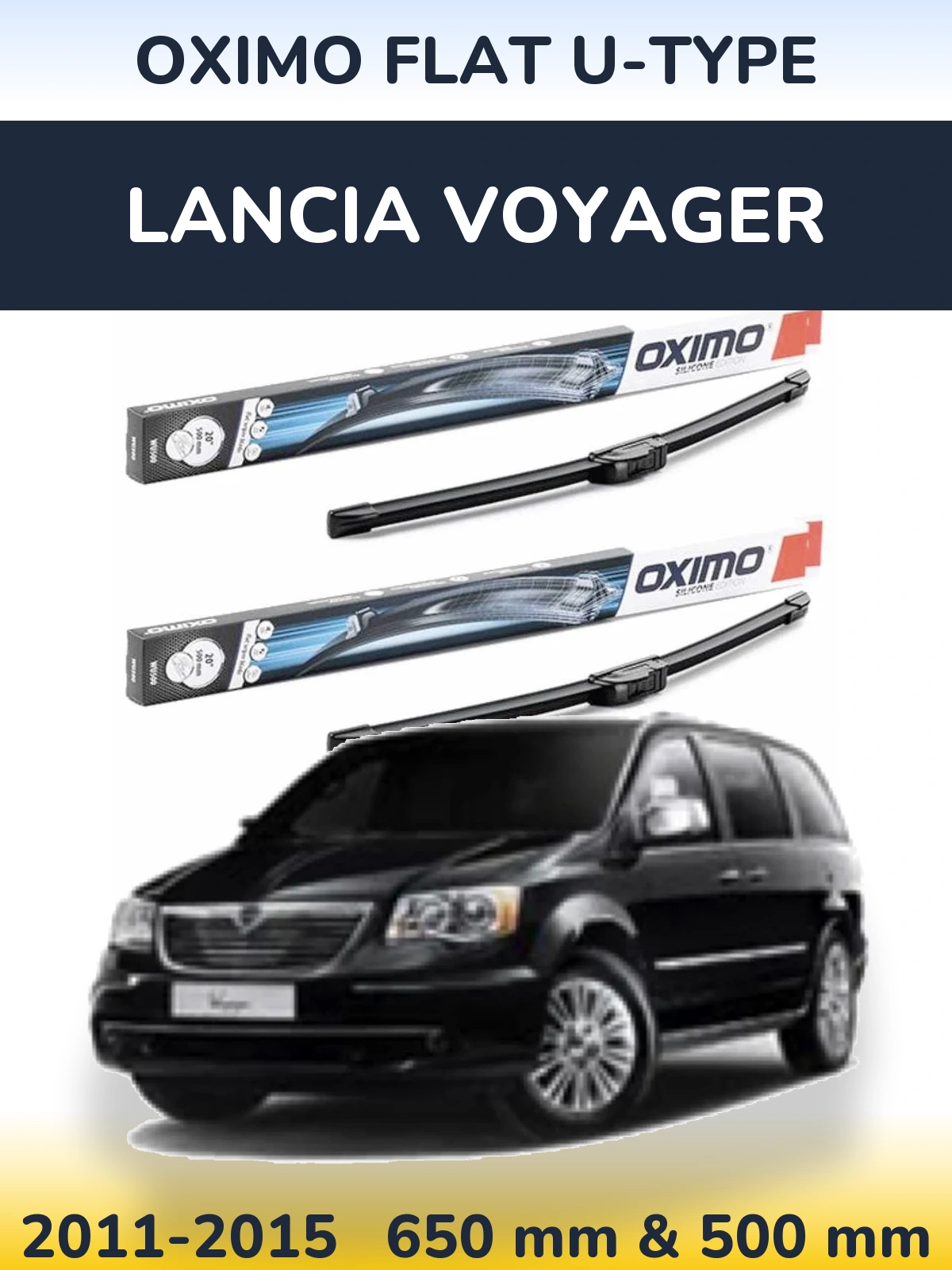 Ștergătoare Oximo Flat U-type pentru Lancia Voyager