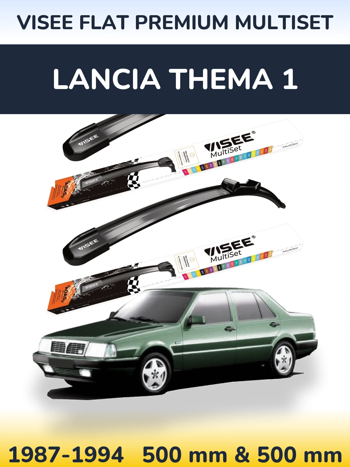 Ștergătoare VISEE FLAT PREMIUM MultiSet pentru Lancia Thema 1