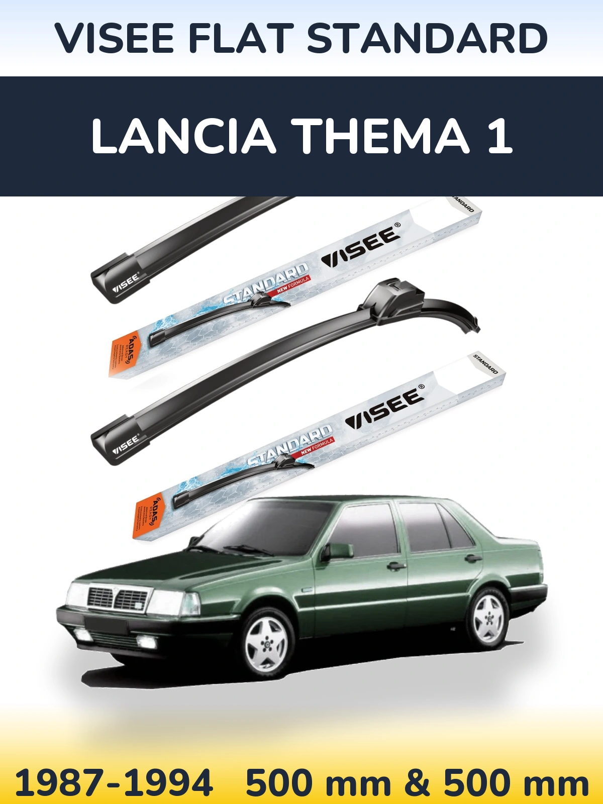 Ștergătoare VISEE FLAT STANDARD pentru Lancia Thema 1