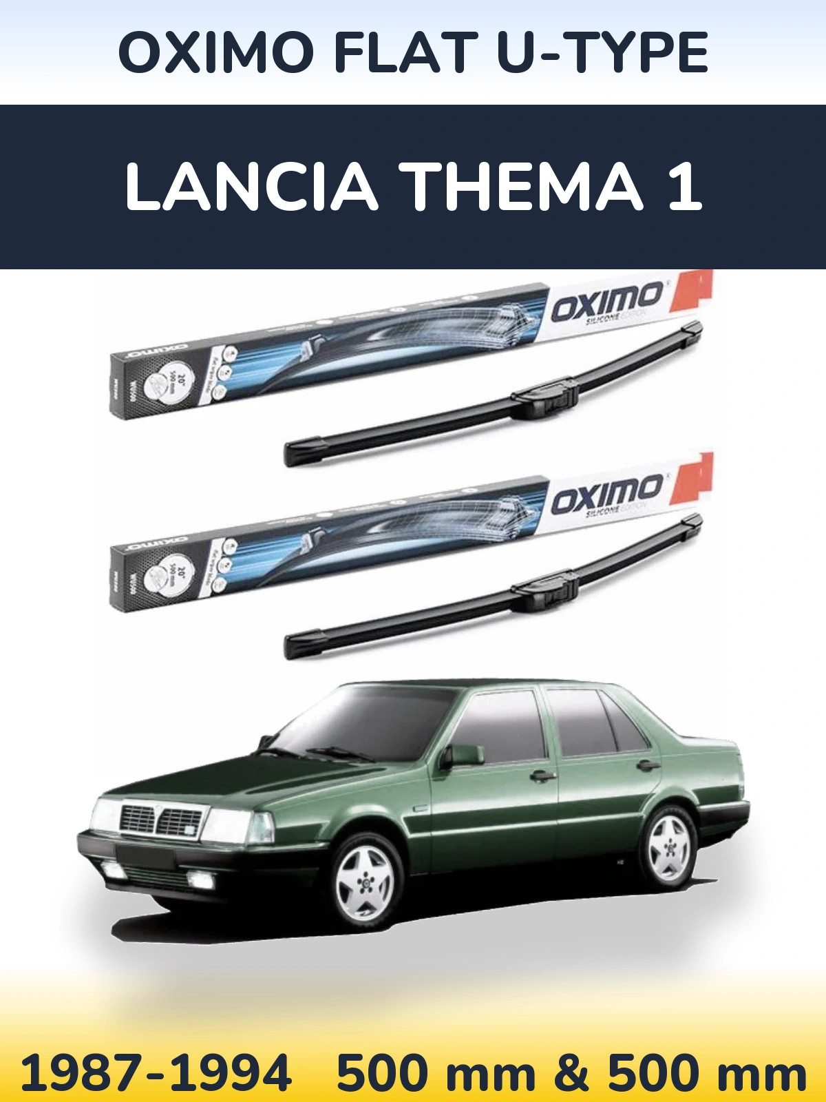 Ștergătoare Oximo Flat U-type pentru Lancia Thema 1