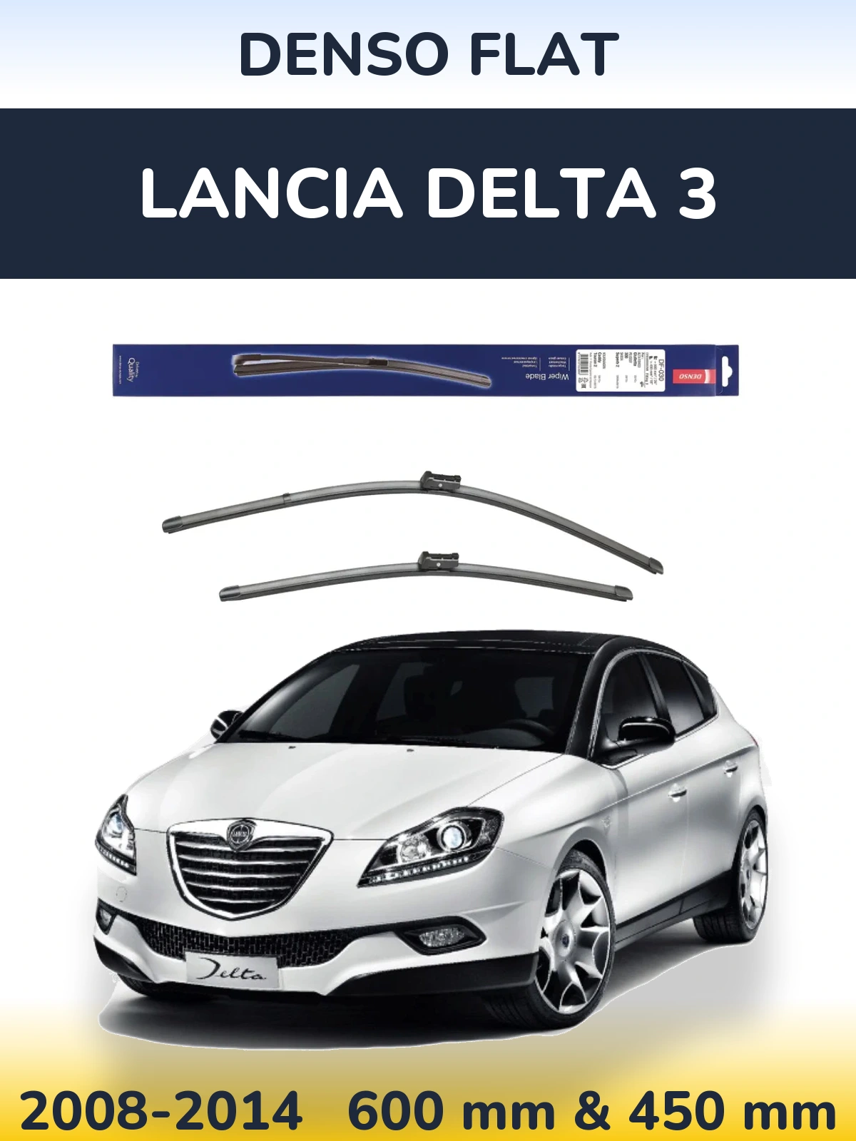 Ștergătoare Denso Flat pentru Lancia Delta 3