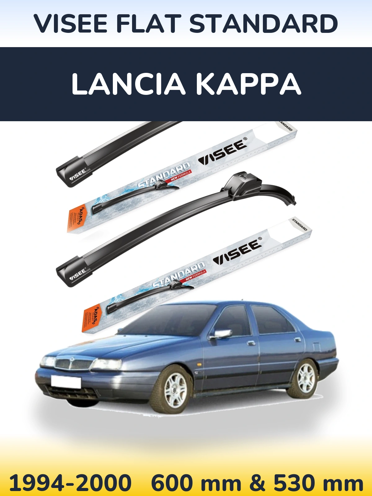 Ștergătoare VISEE FLAT STANDARD pentru Lancia Kappa