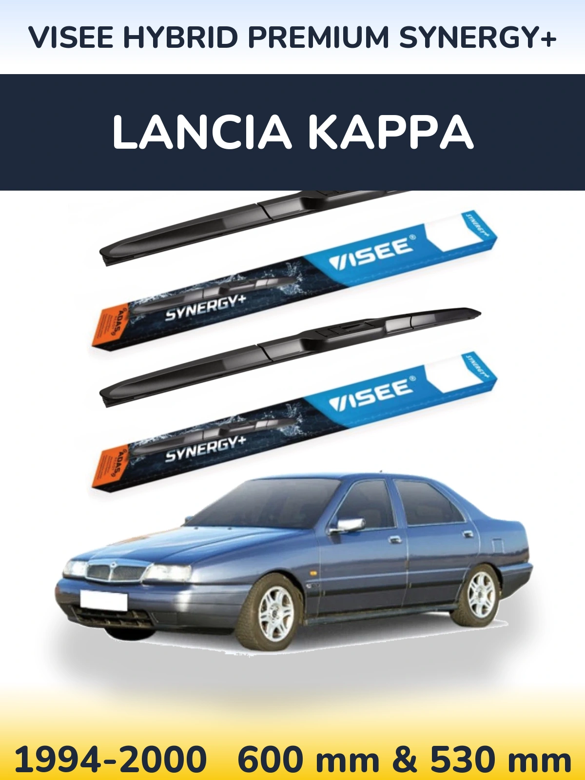 Ștergătoare VISEE HYBRID PREMIUM SYNERGY+ pentru Lancia Kappa