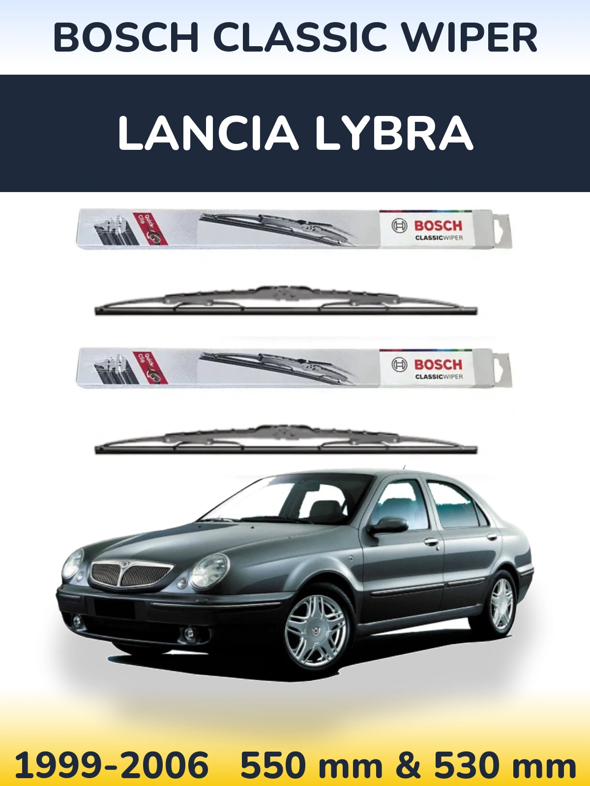 Ștergătoare BOSCH Classic Wiper pentru Lancia Lybra