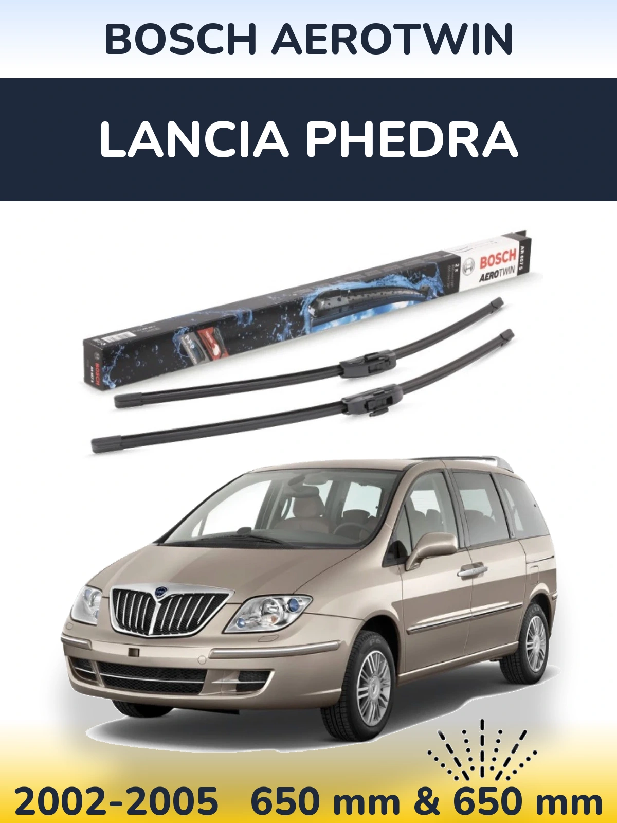 Ștergătoare BOSCH AeroTwin pentru Lancia Phedra
