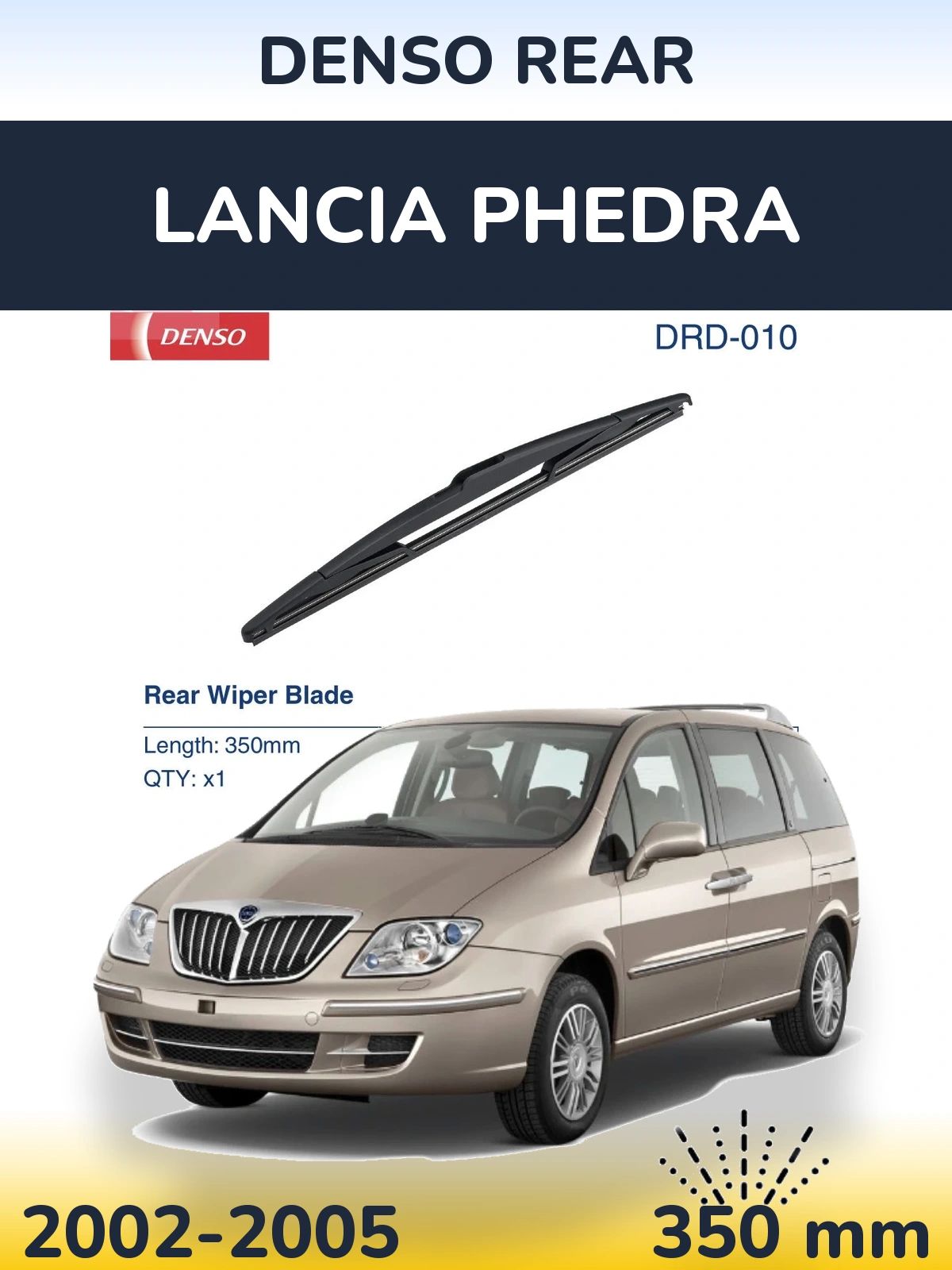 Ștergătoare Denso Rear pentru Lancia Phedra