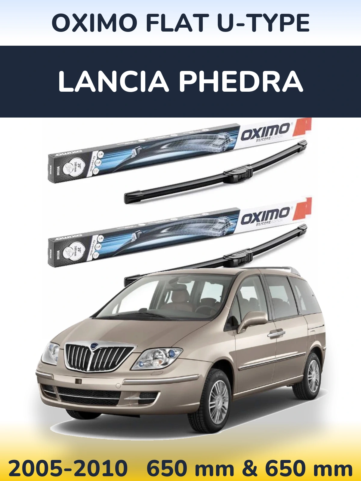 Ștergătoare Oximo Flat U-type pentru Lancia Phedra
