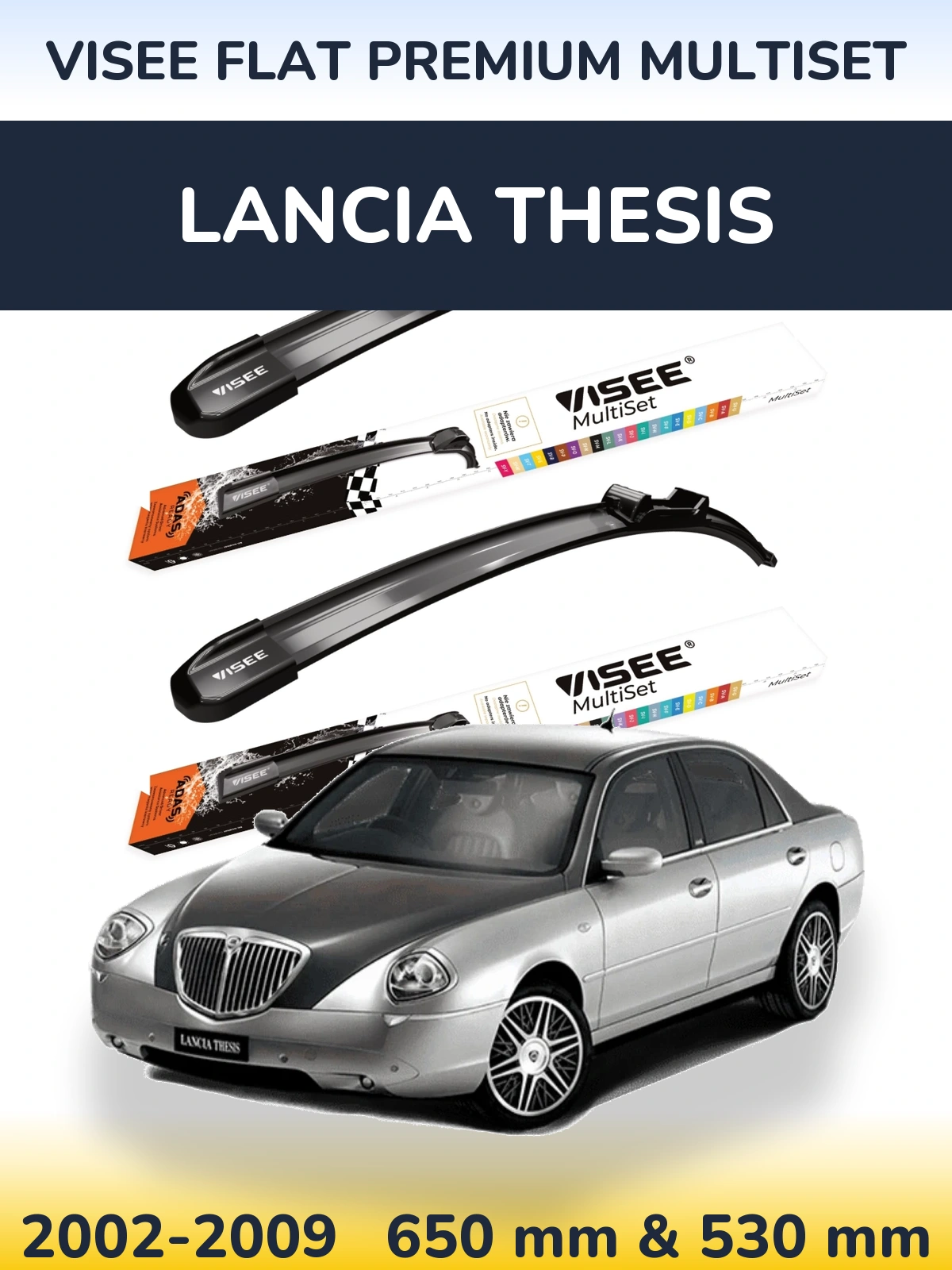 Ștergătoare VISEE FLAT PREMIUM MultiSet pentru Lancia Thesis