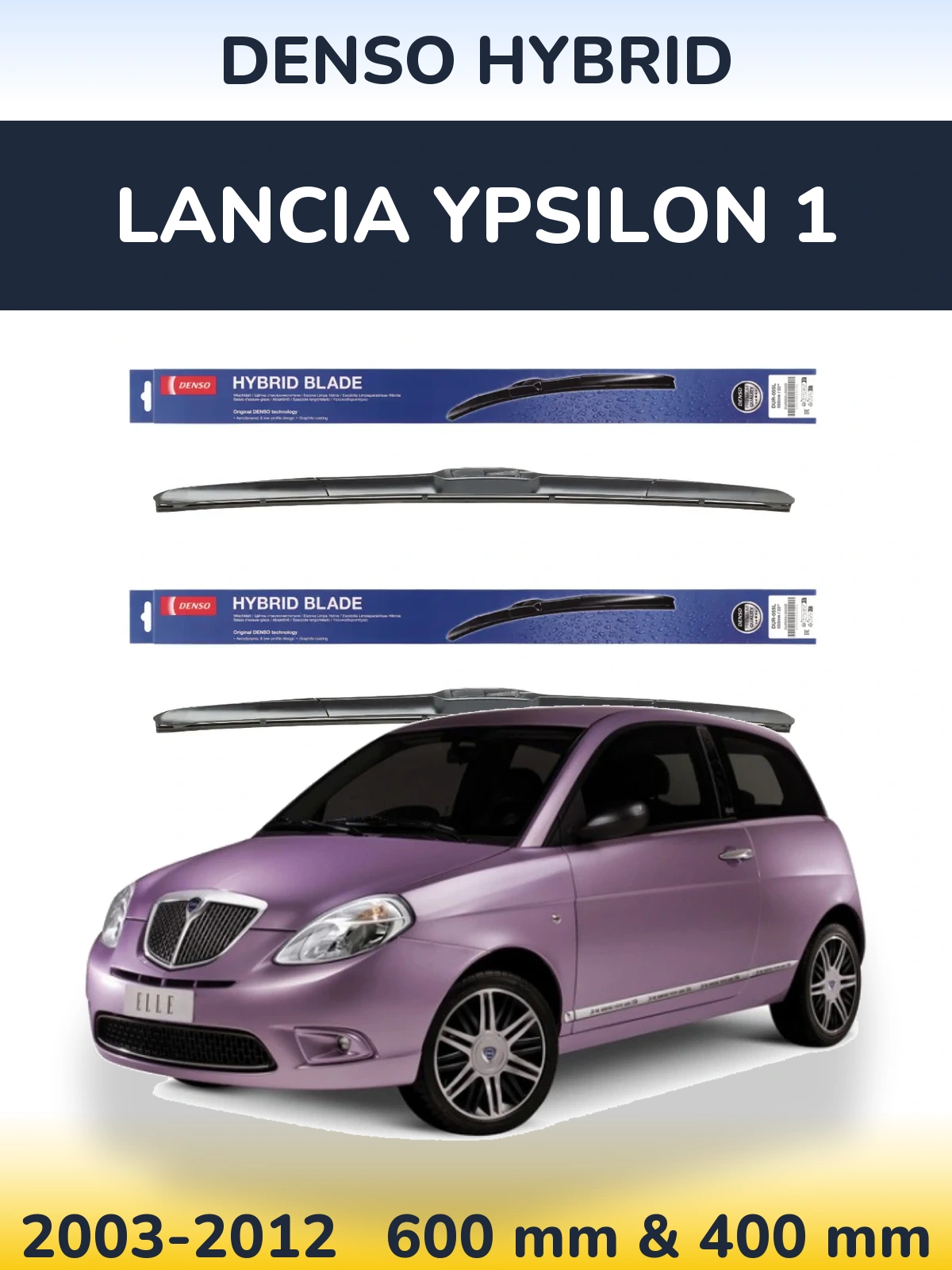 Ștergătoare Denso Hybrid pentru Lancia Ypsilon 1
