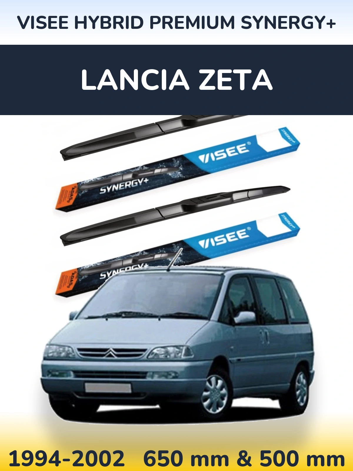 Ștergătoare VISEE HYBRID PREMIUM SYNERGY+ pentru Lancia Zeta