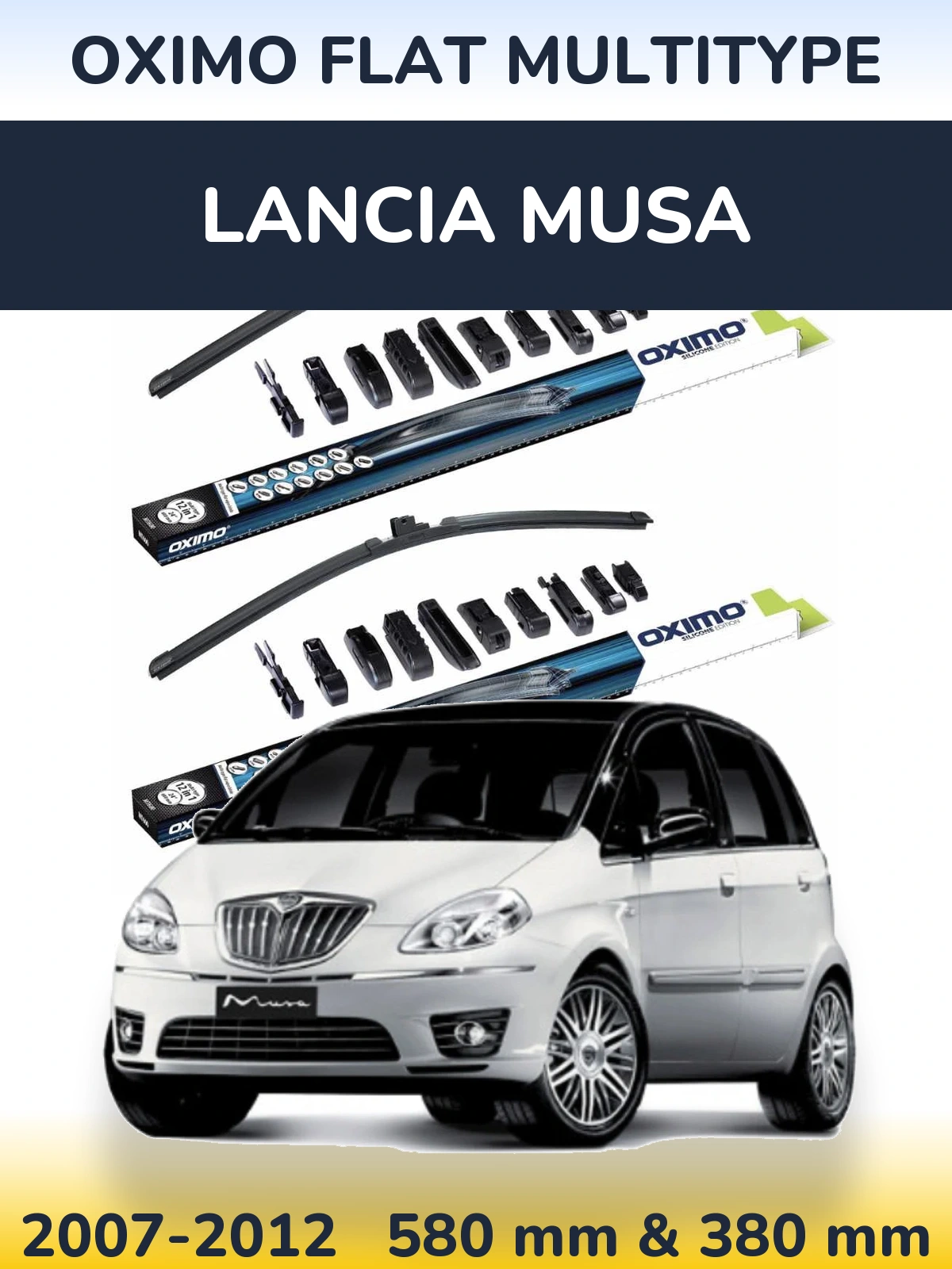 Ștergătoare Oximo Flat MultiTipe pentru Lancia Musa