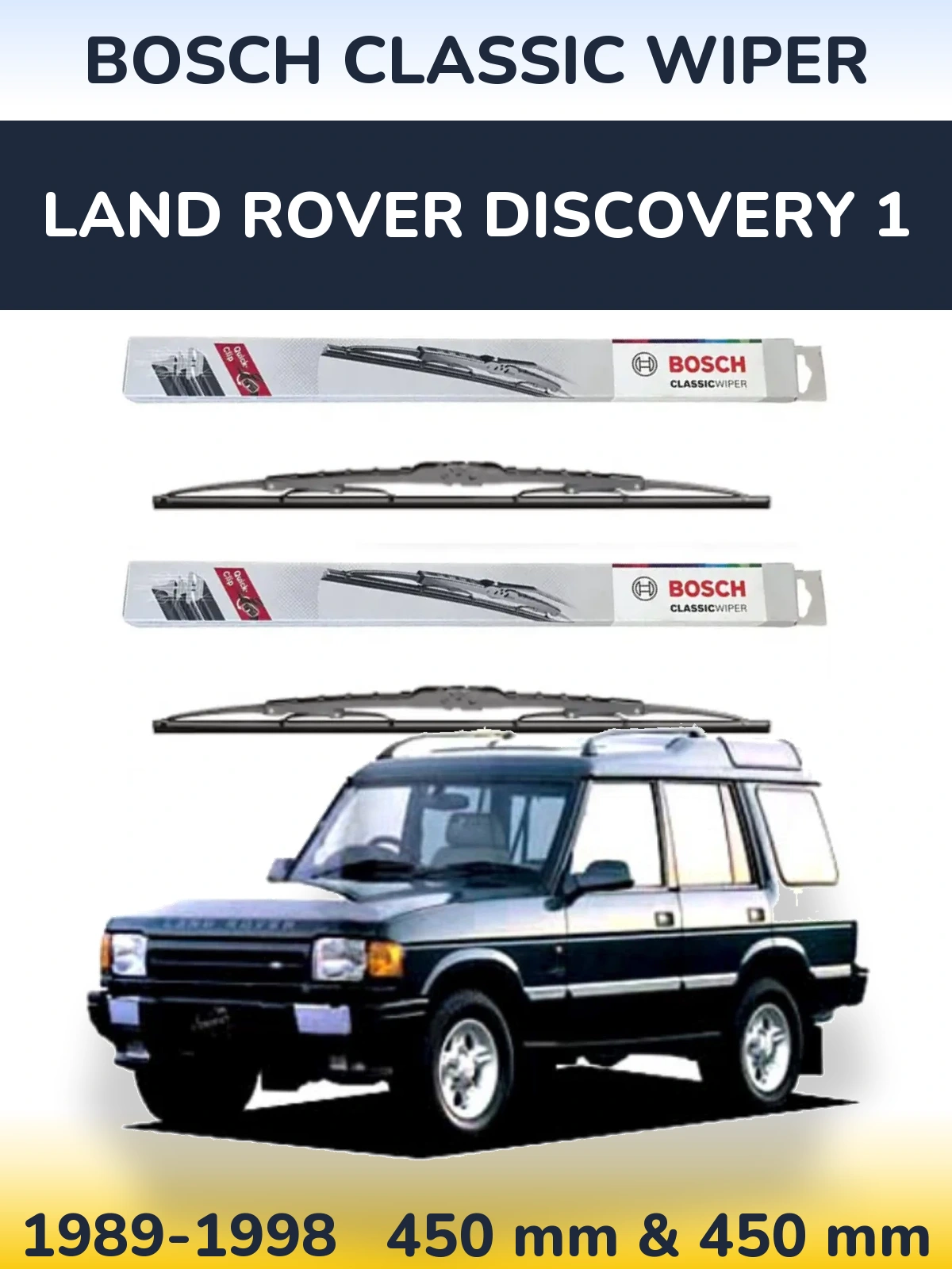 Ștergătoare BOSCH Classic Wiper pentru Land Rover Discovery 1