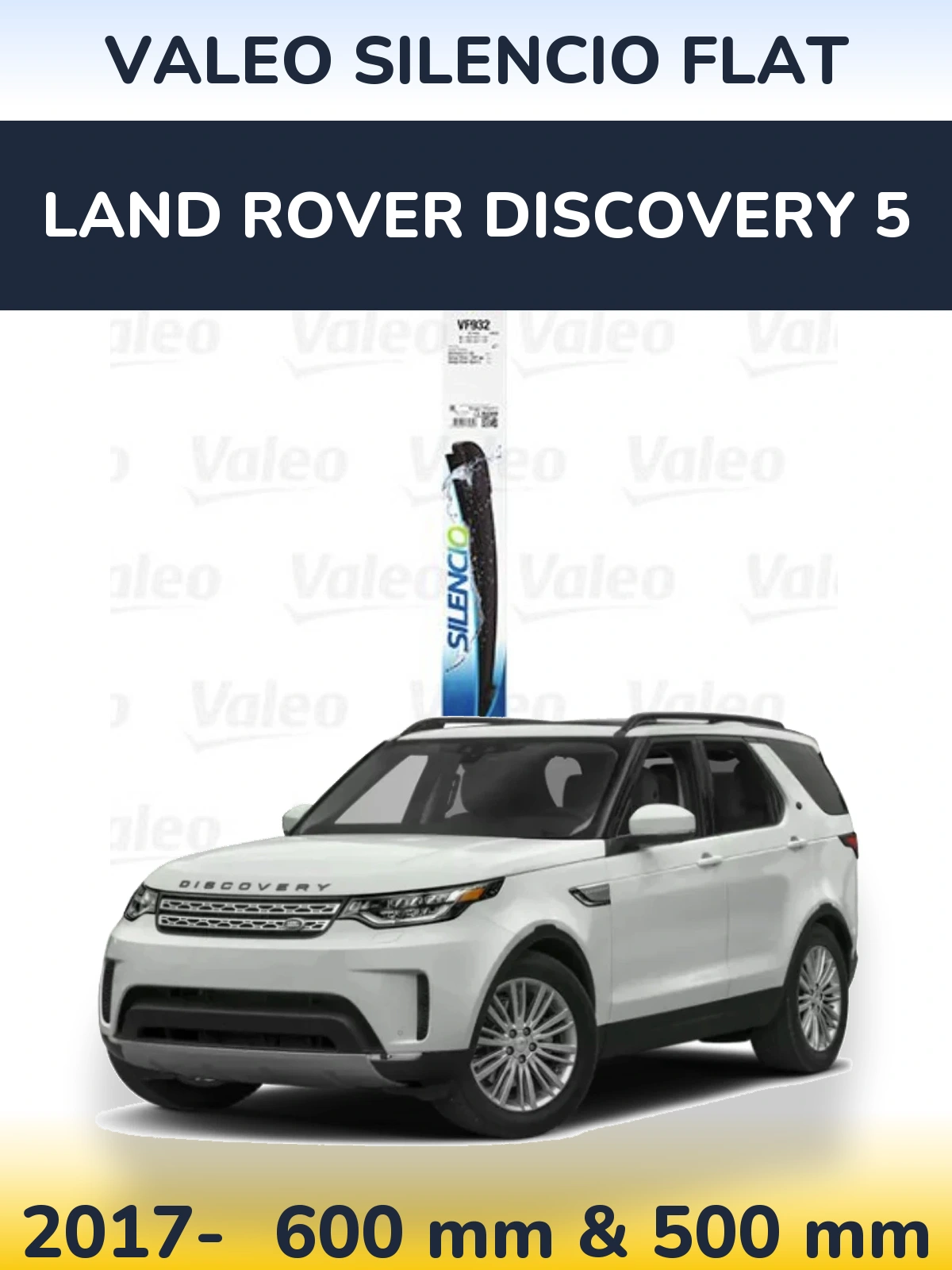 Ștergătoare Valeo Silencio Flat pentru Land Rover Discovery 5