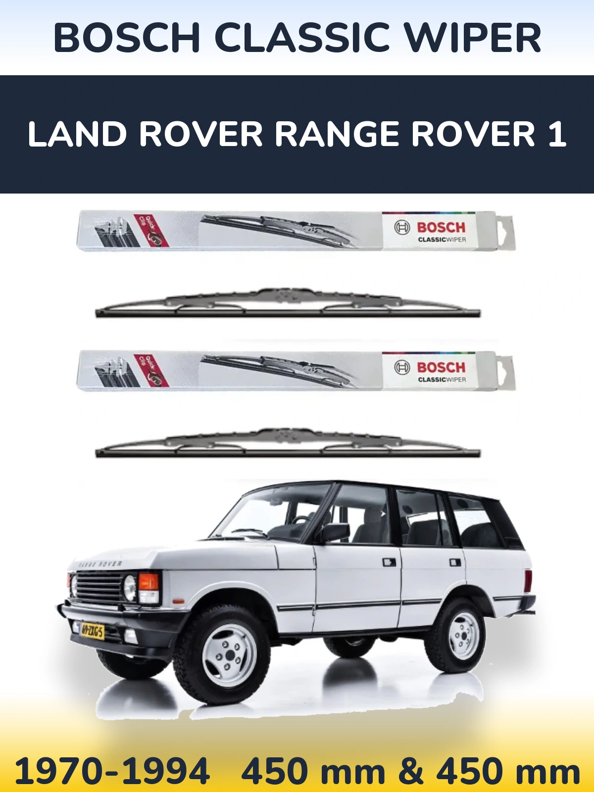 Ștergătoare BOSCH Classic Wiper pentru Land Rover Range Rover 1