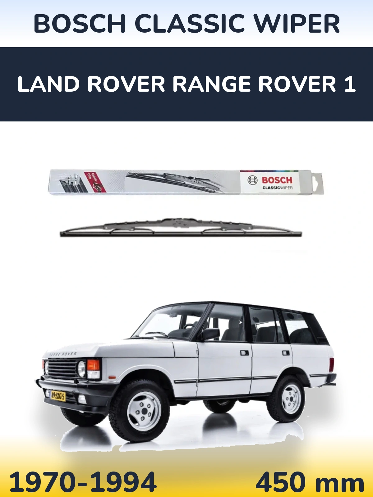 Ștergătoare BOSCH Classic Wiper pentru Land Rover Range Rover 1