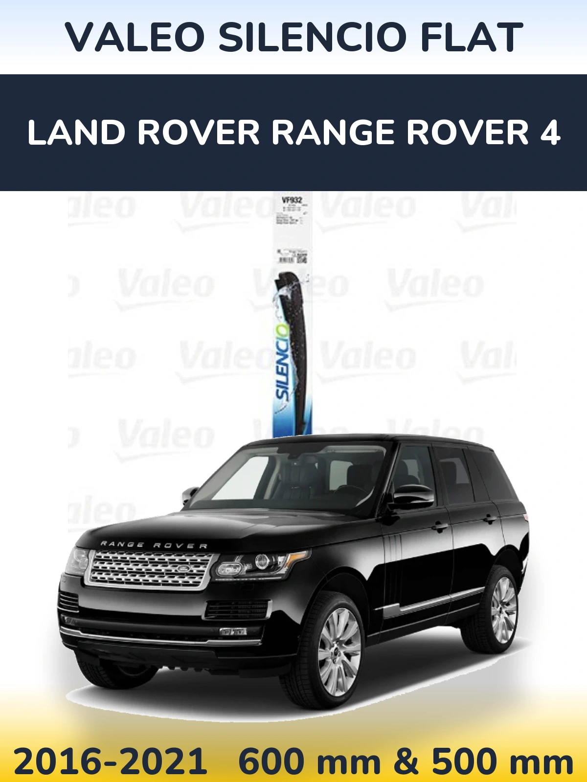 Ștergătoare Valeo Silencio Flat pentru Land Rover Range Rover 4