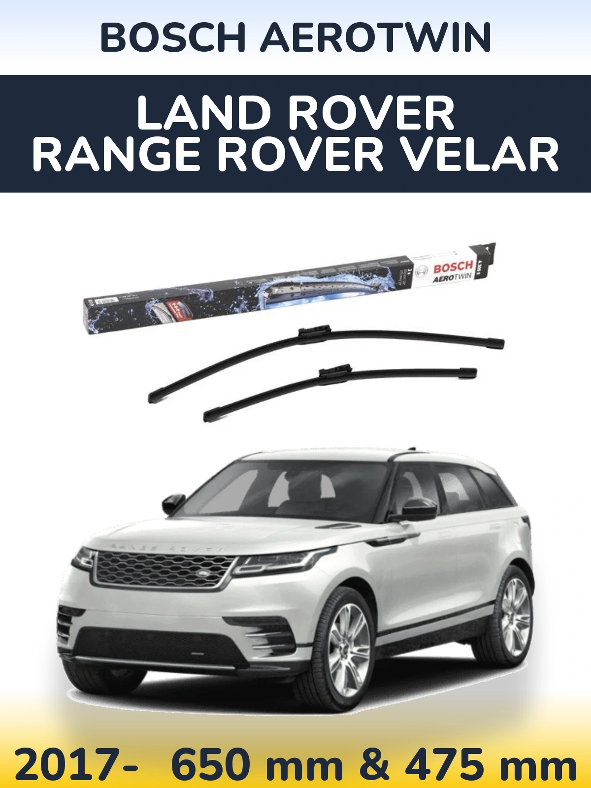 Ștergătoare BOSCH AeroTwin pentru Land Rover Range Rover Velar