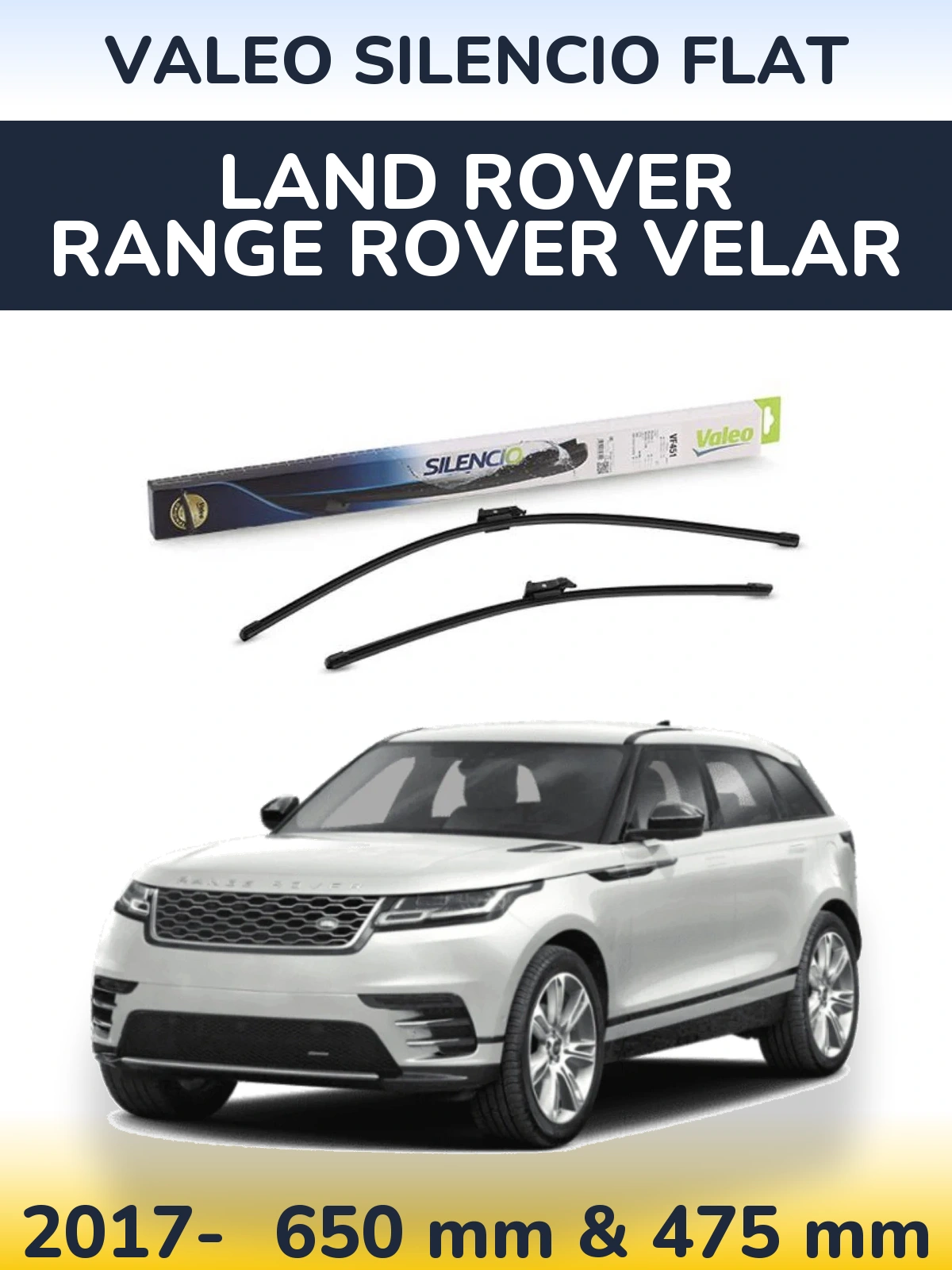 Ștergătoare Valeo Silencio Flat pentru Land Rover Range Rover Velar