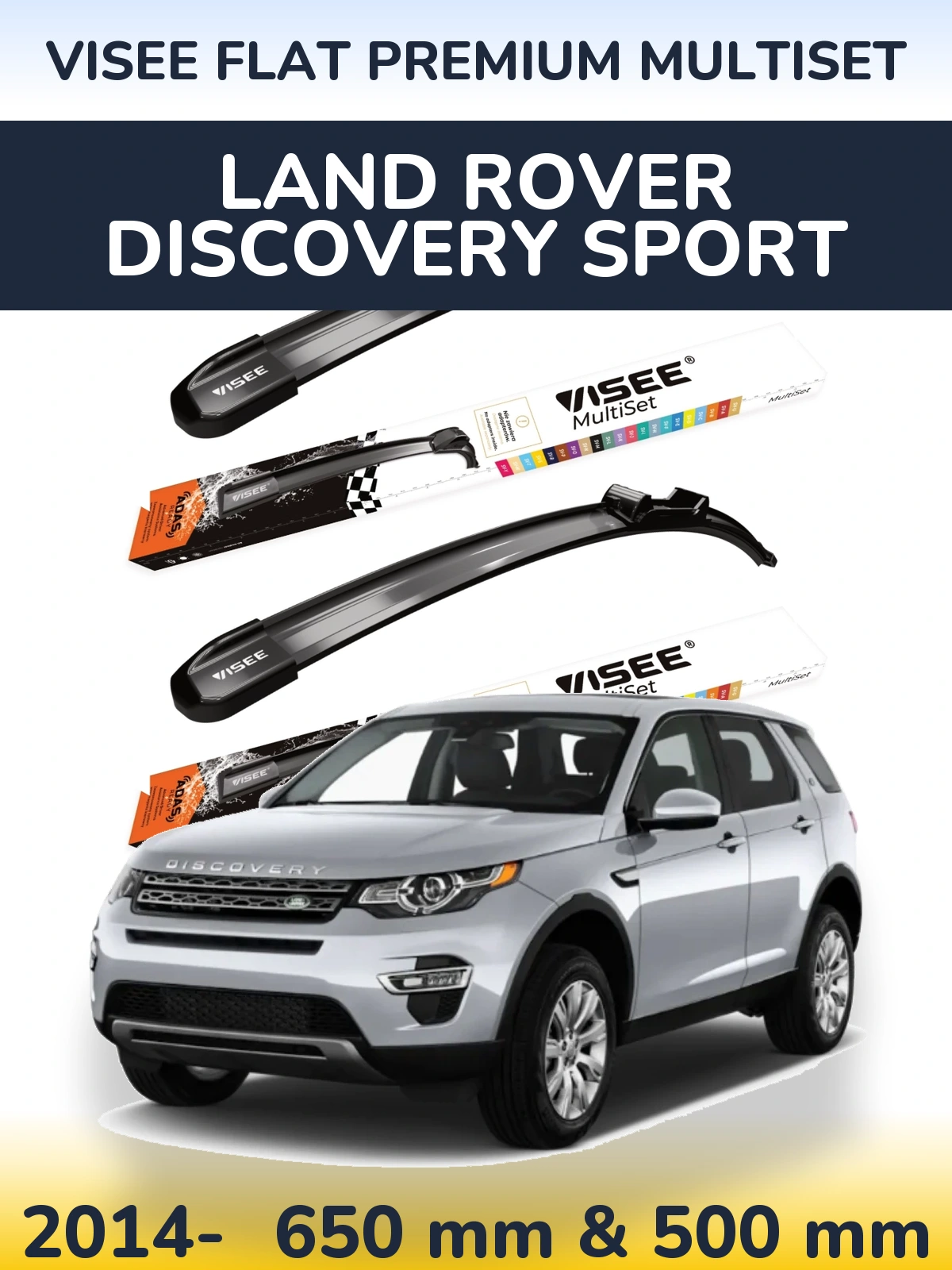 Ștergătoare VISEE FLAT PREMIUM MultiSet pentru Land Rover Discovery Sport
