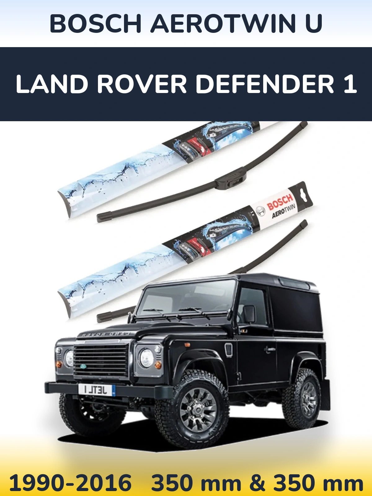 Ștergătoare BOSCH AeroTwin U pentru Land Rover Defender 1