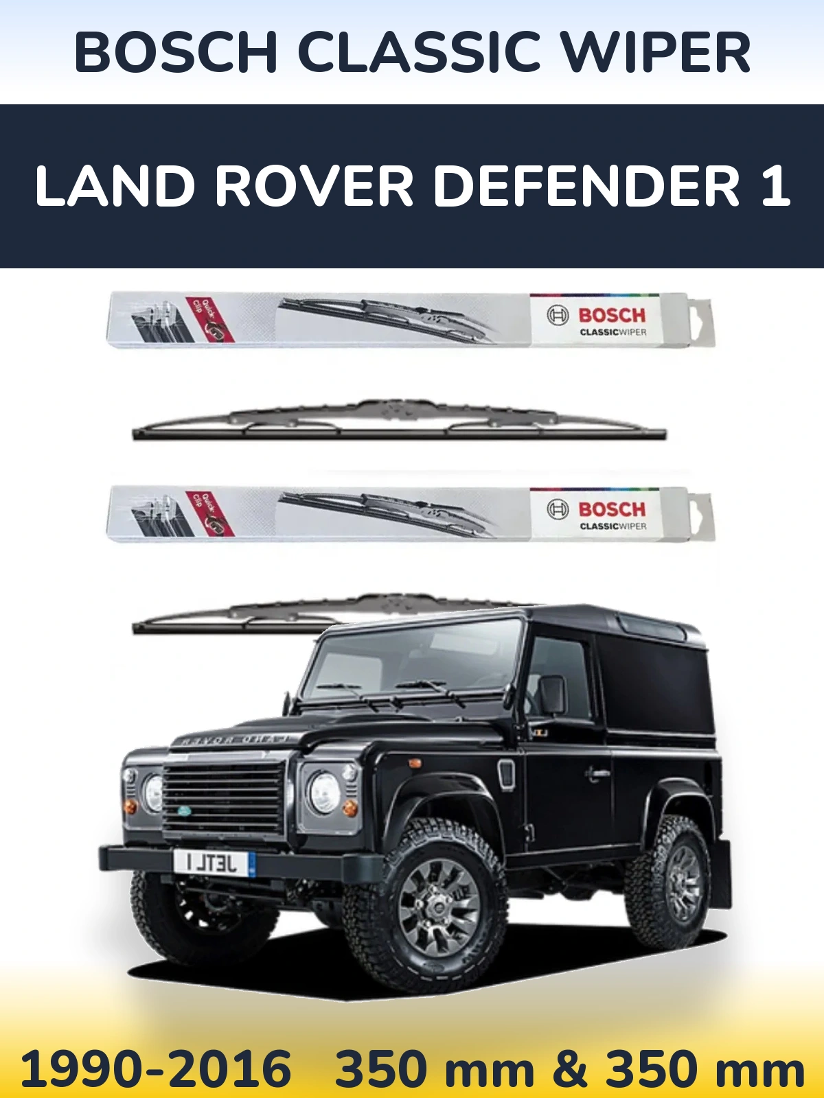 Ștergătoare BOSCH Classic Wiper pentru Land Rover Defender 1