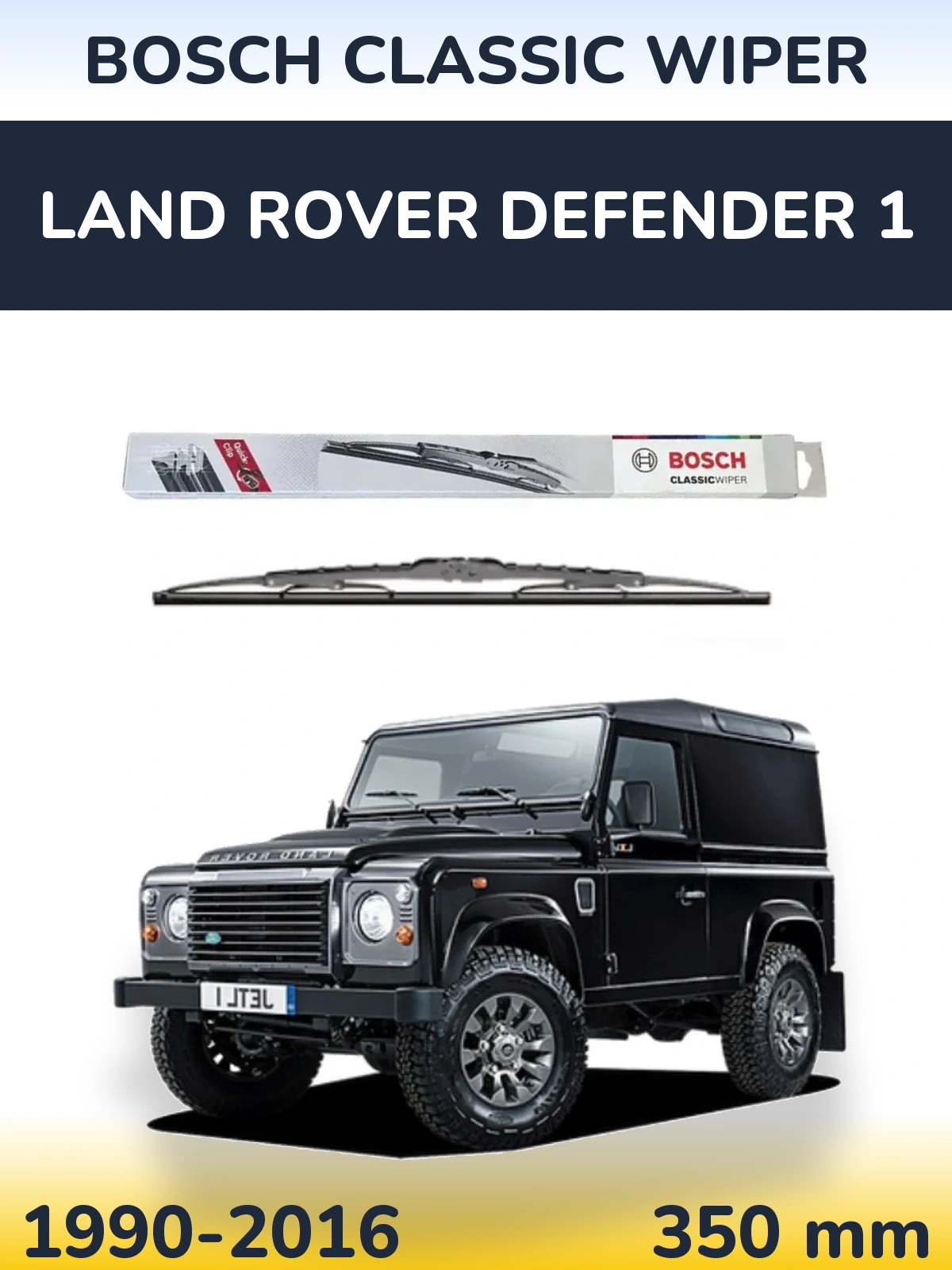 Ștergătoare BOSCH Classic Wiper pentru Land Rover Defender 1