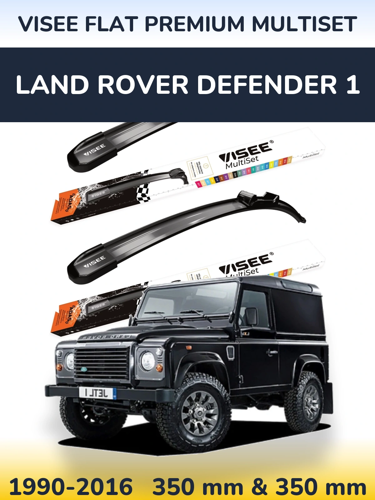 Ștergătoare VISEE FLAT PREMIUM MultiSet pentru Land Rover Defender 1