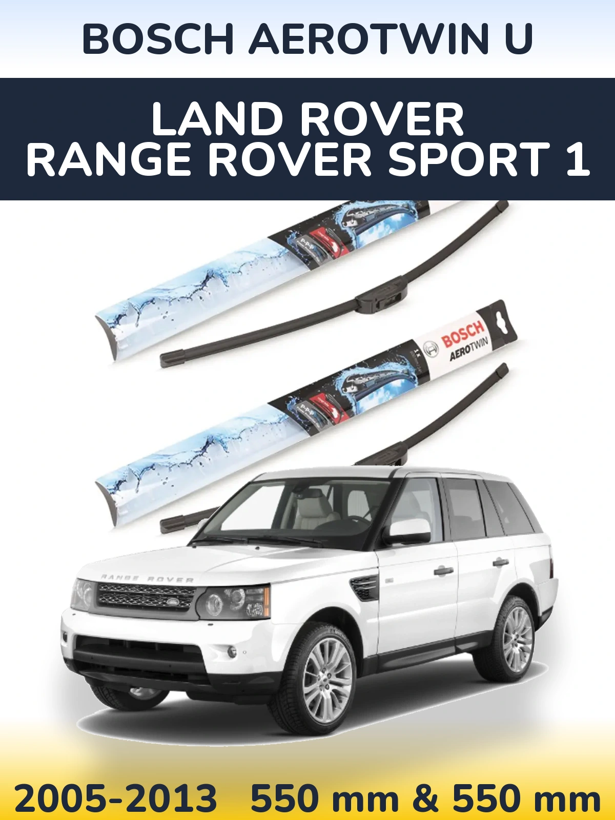 Ștergătoare BOSCH AeroTwin U pentru Land Rover Range Rover Sport 1