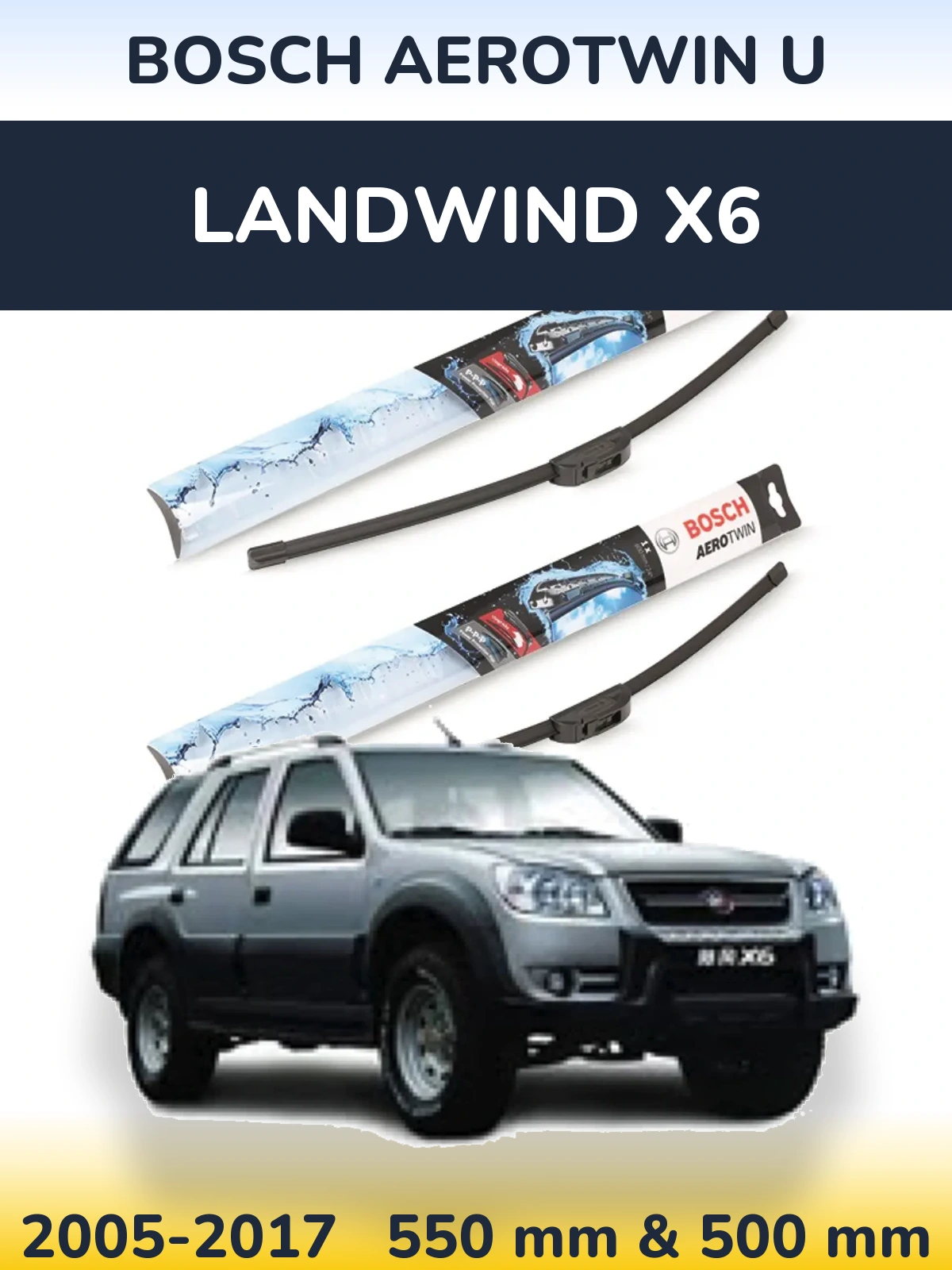 Ștergătoare BOSCH AeroTwin U pentru Landwind X6