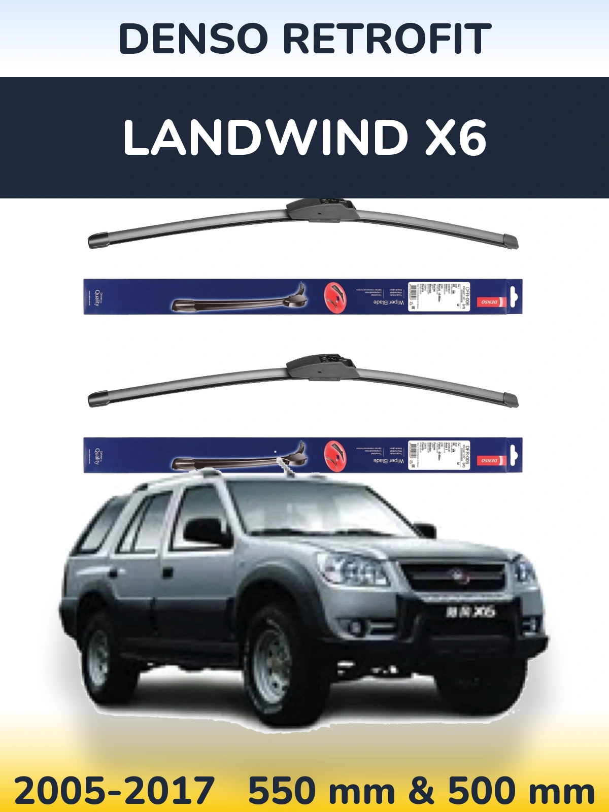 Ștergătoare Denso Retrofit pentru Landwind X6