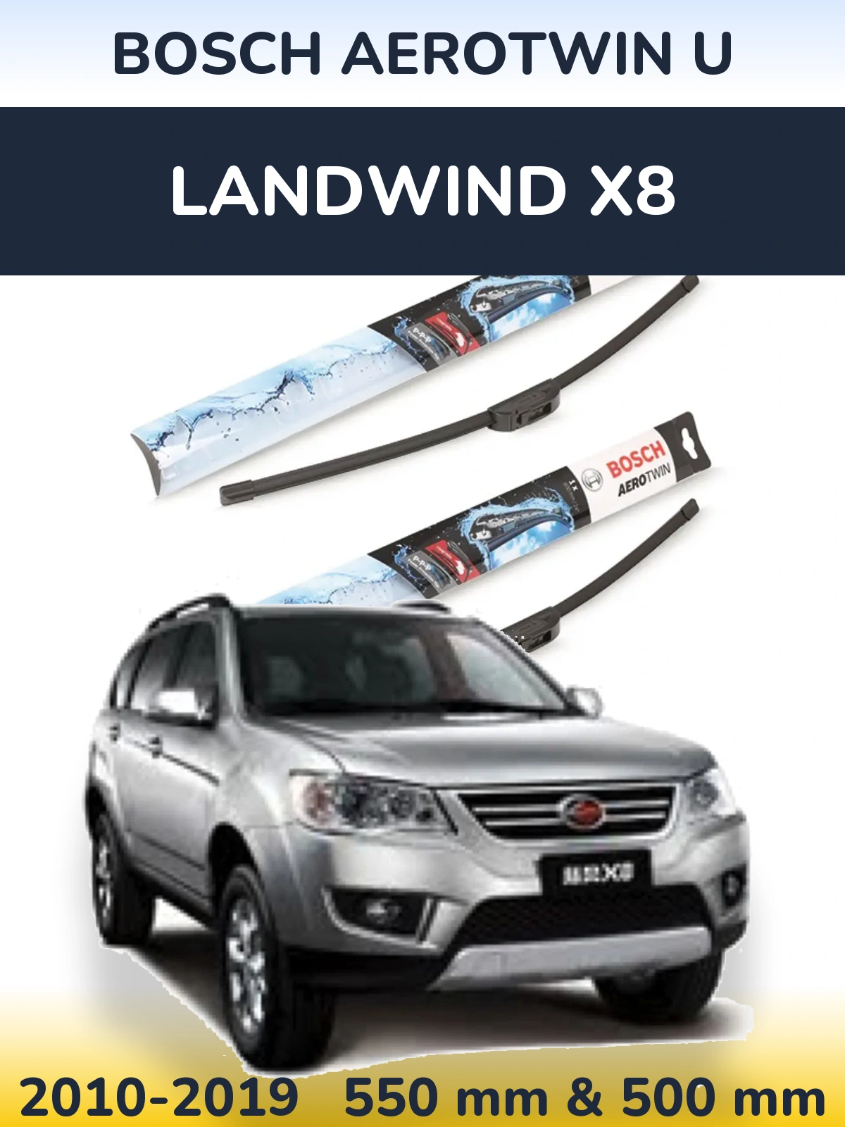 Ștergătoare BOSCH AeroTwin U pentru Landwind X8