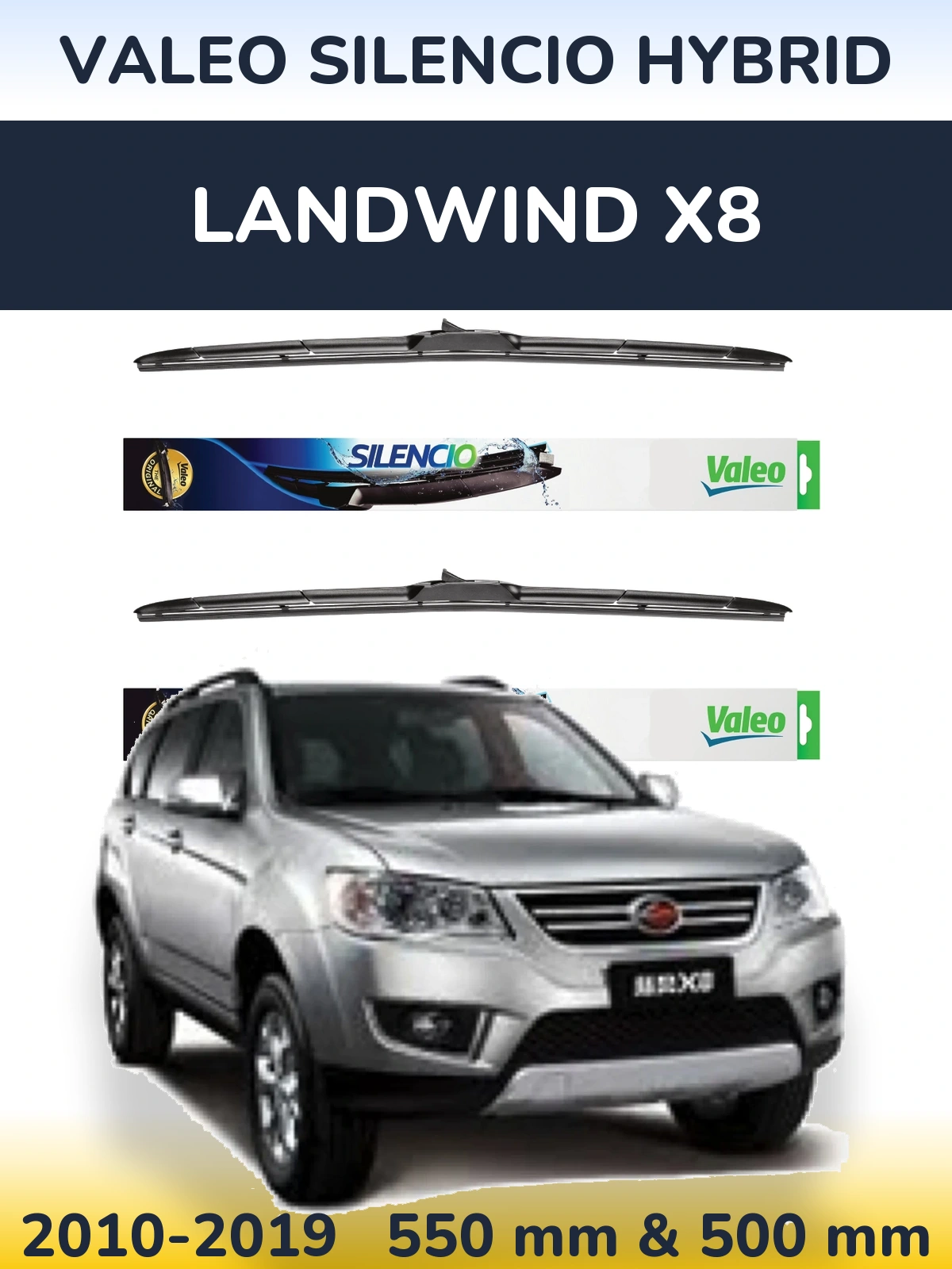 Ștergătoare Valeo Silencio Hybrid pentru Landwind X8