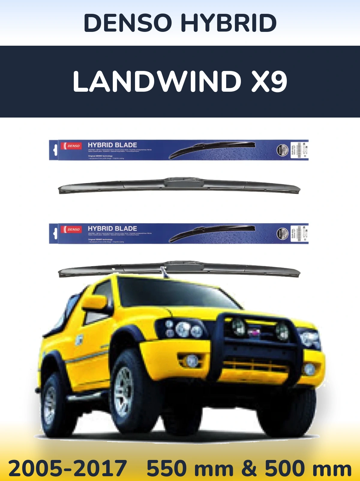 Ștergătoare Denso Hybrid pentru Landwind X9