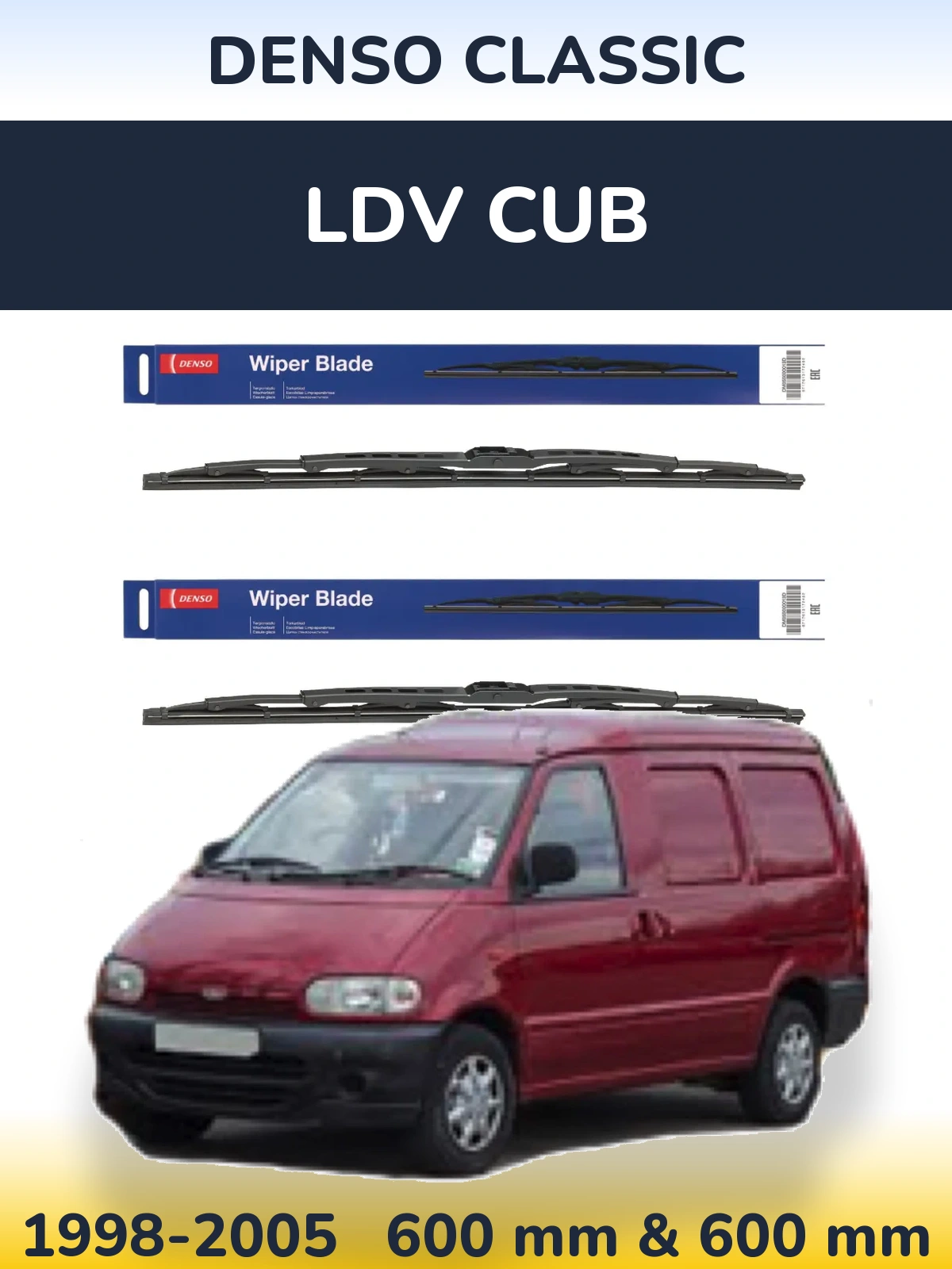 Ștergătoare Denso Classic pentru LDV Cub