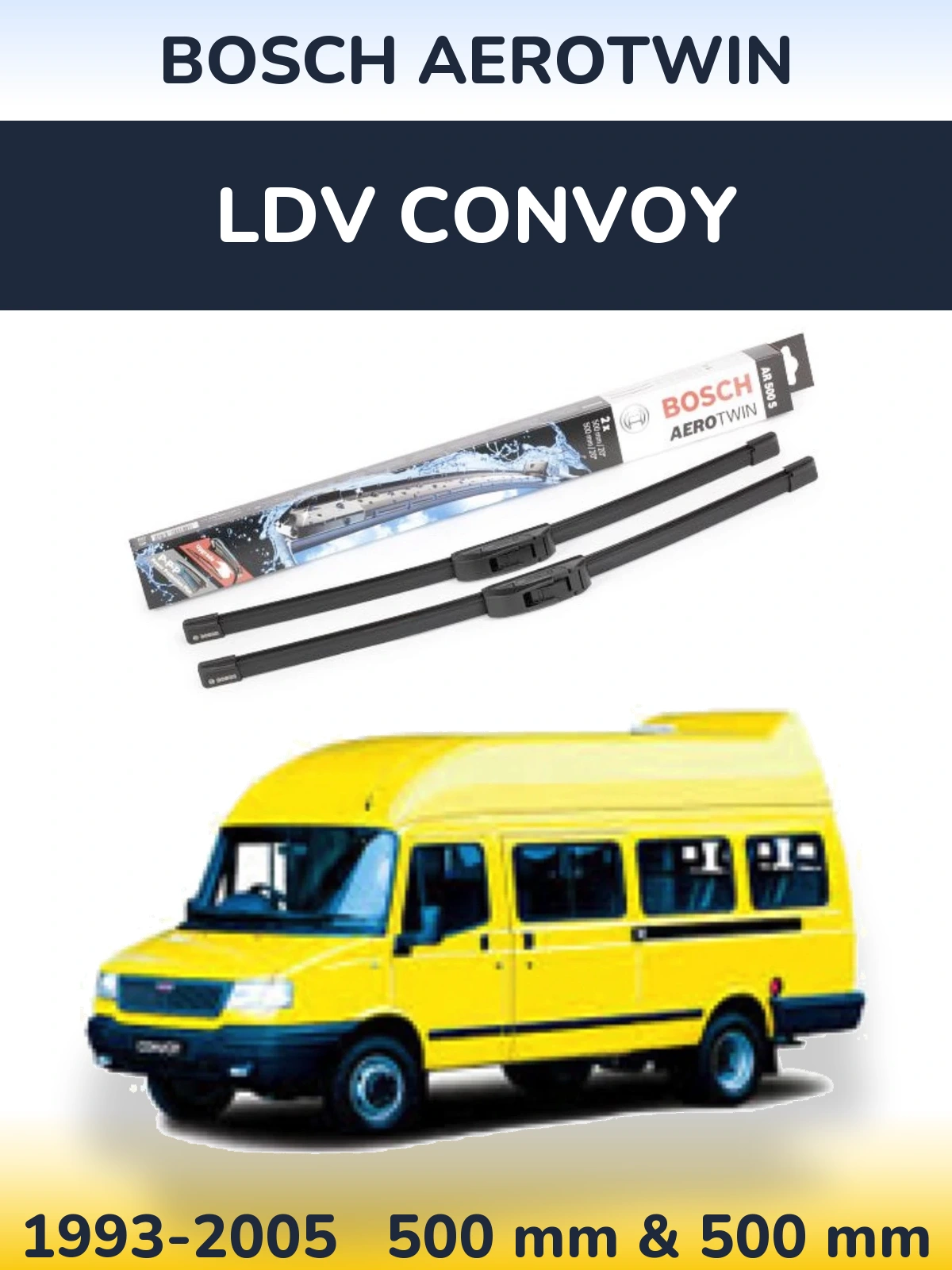 Ștergătoare BOSCH AeroTwin pentru LDV Convoy