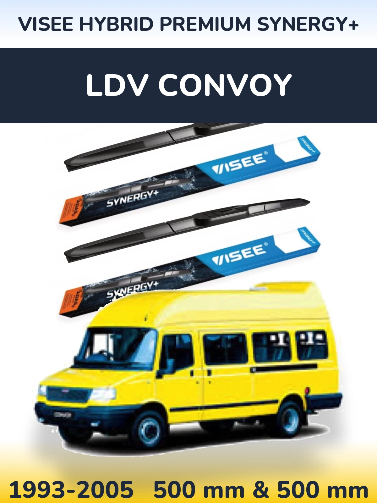 Ștergătoare VISEE HYBRID PREMIUM SYNERGY+ pentru LDV Convoy